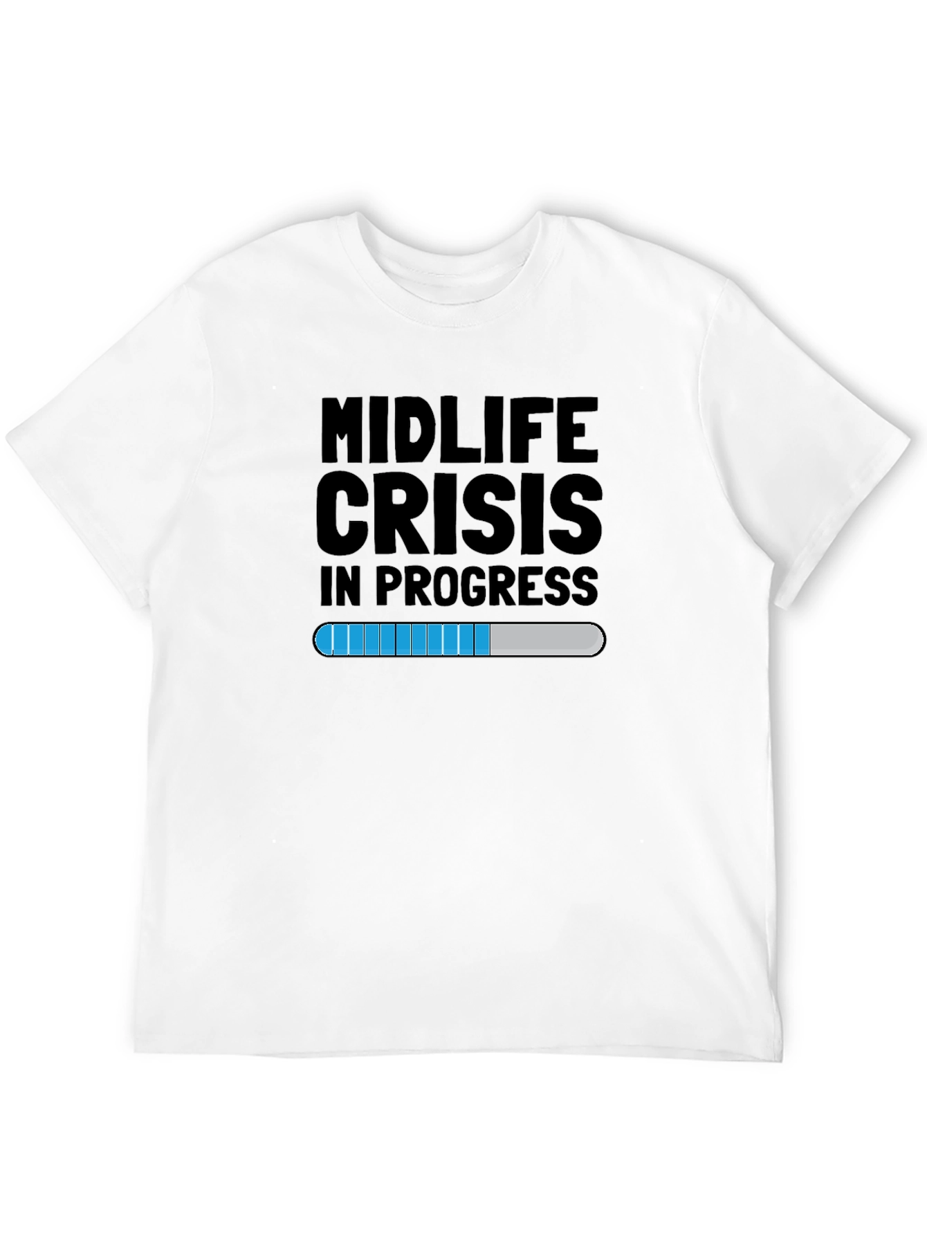 Black Midlife Crisis T-Shirt - Funny Graphic Tee for Men view 12