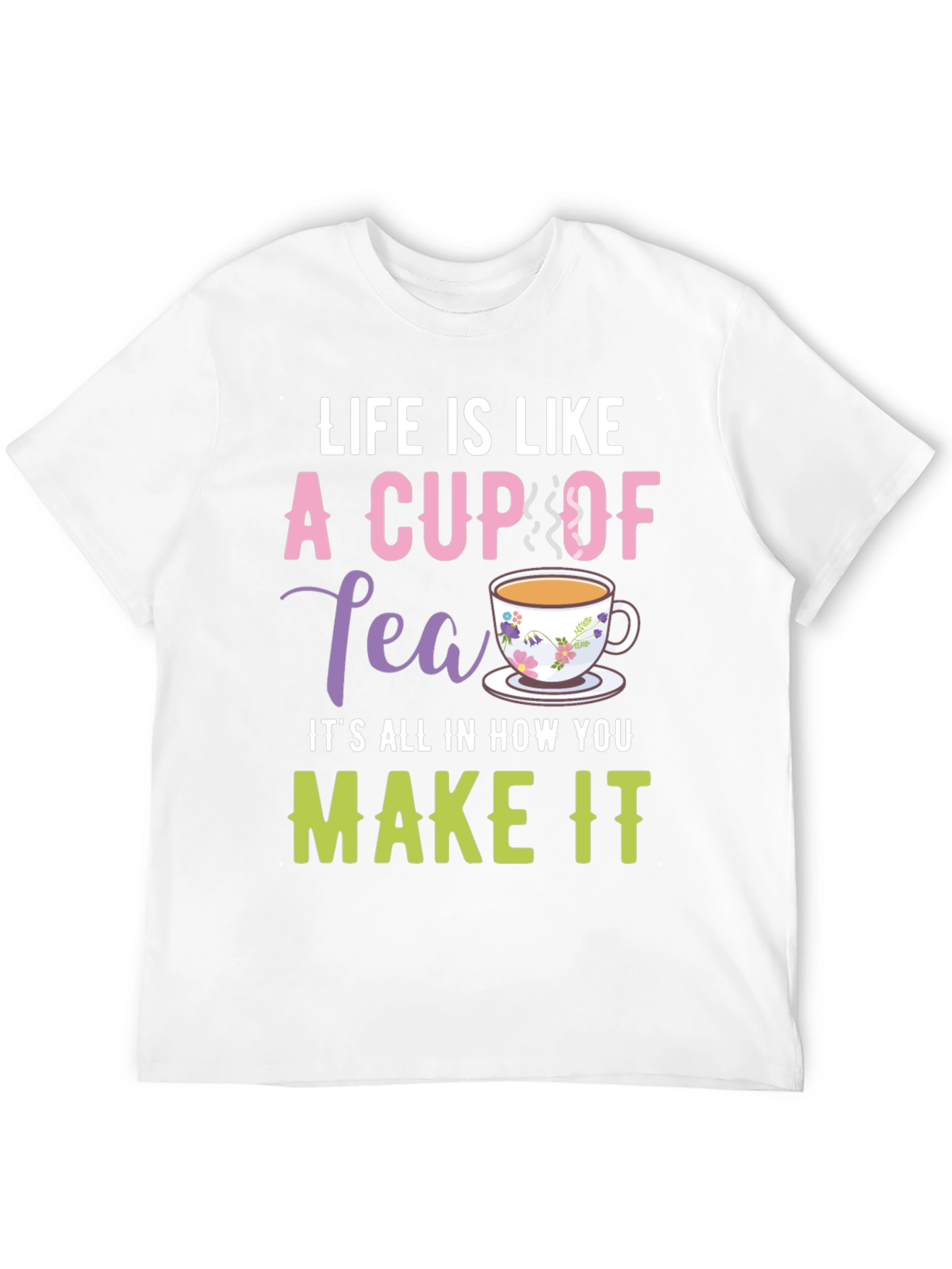 Black Life is Like a Cup of Tea Graphic T-Shirt view 12