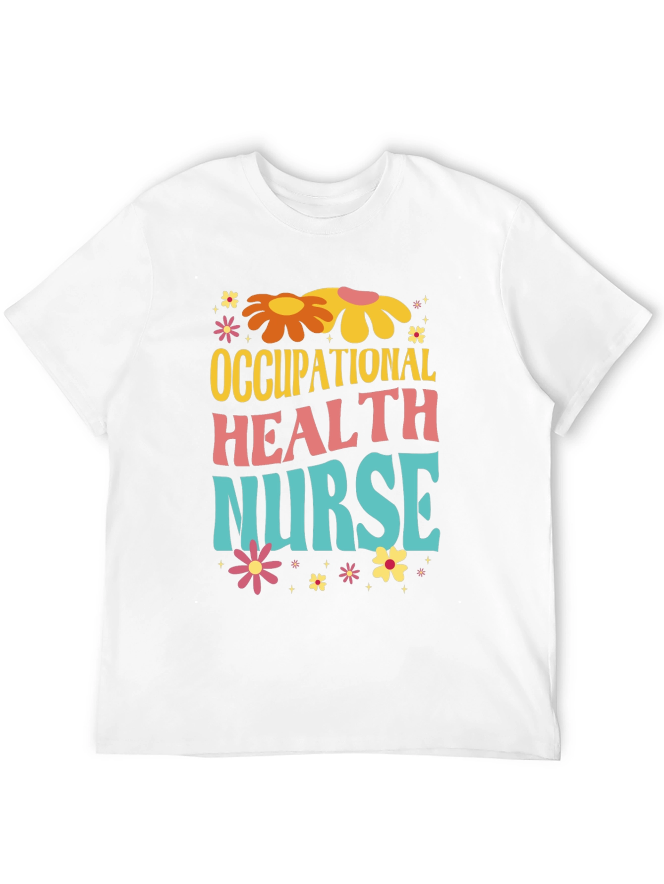 Black Retro Occupational Health Nurse T-Shirt view 12