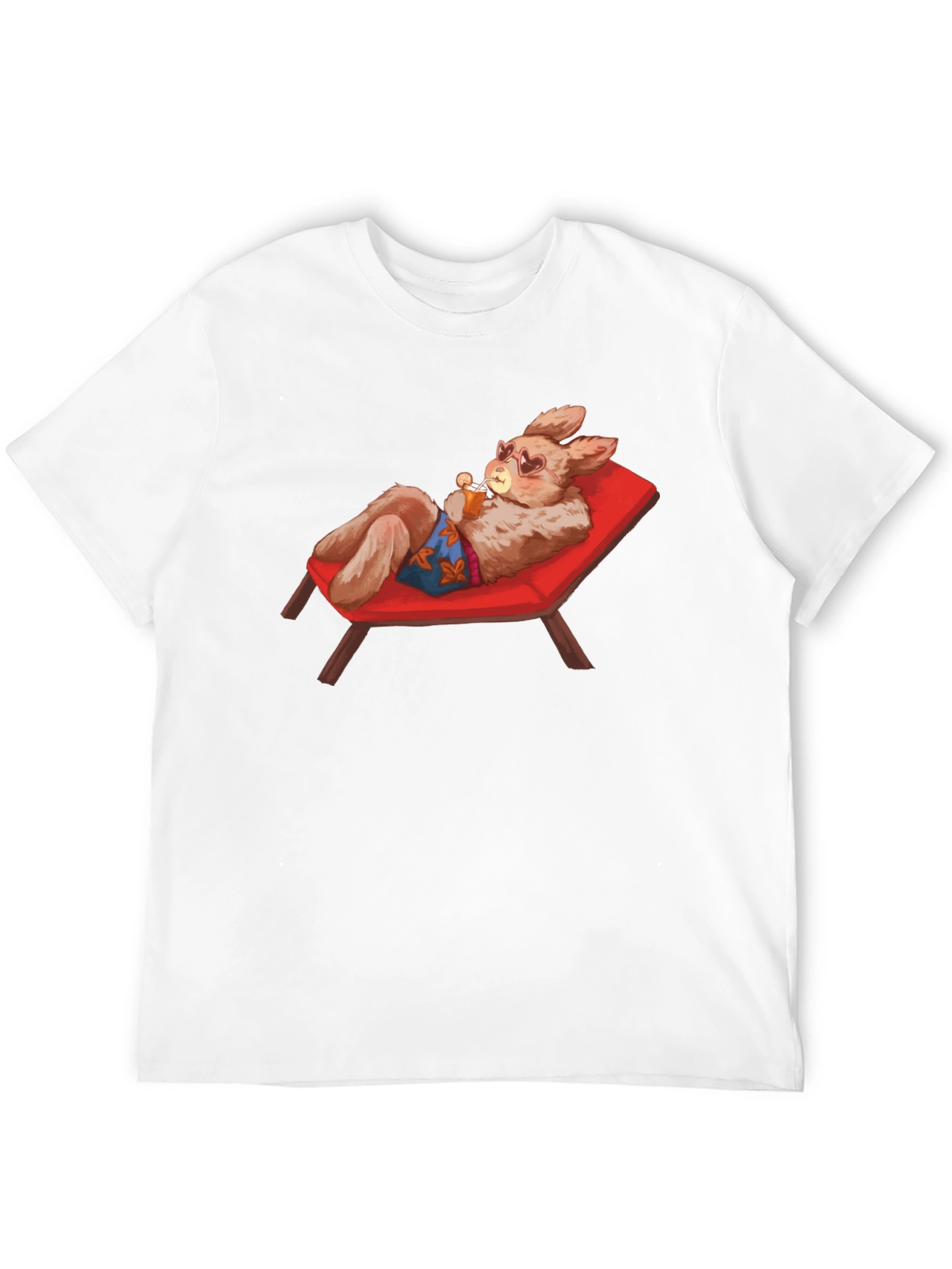 Black Relaxing Rabbit T-Shirt view 12