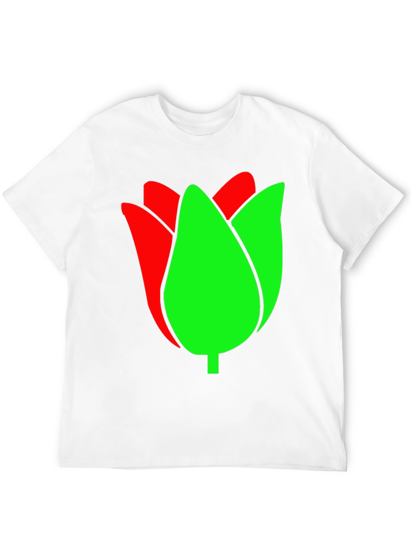 Black Tulip Graphic Tee - Black Cotton Blend view 12