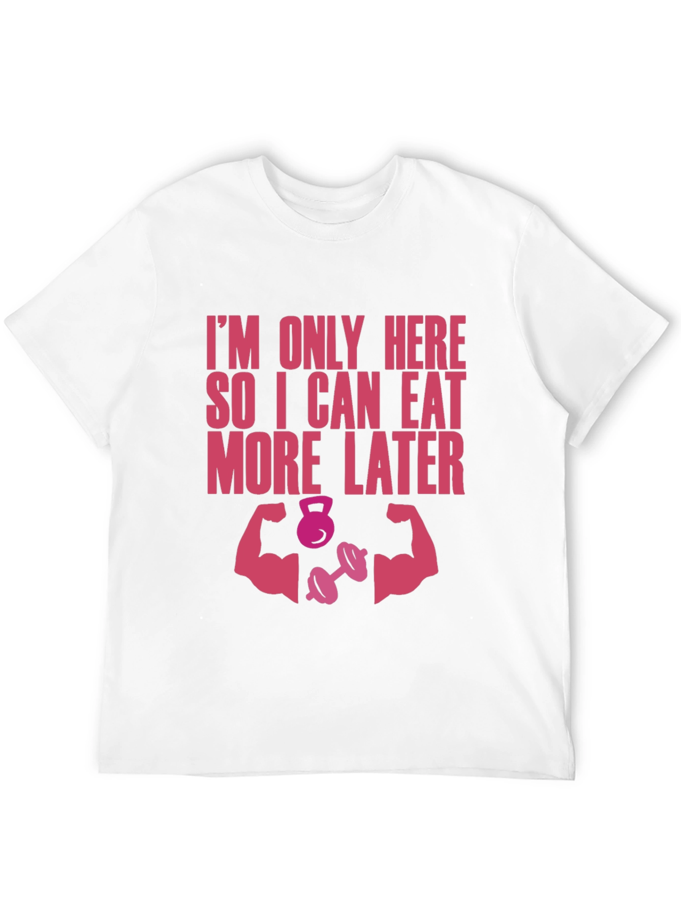 Black Funny Workout T-Shirt - Eat More Later Gym Tee view 12