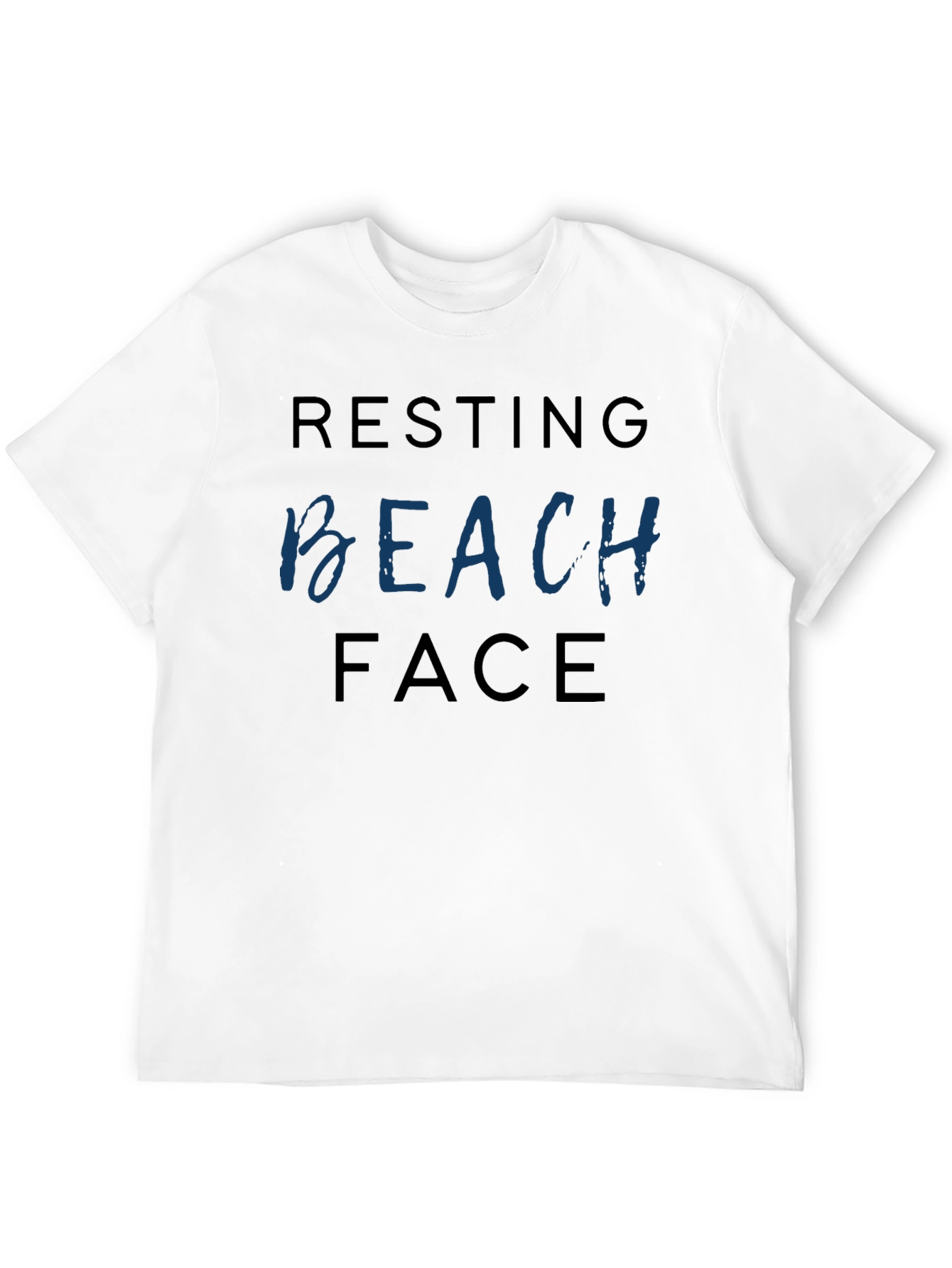 Black Resting Beach Face Black T-Shirt view 12
