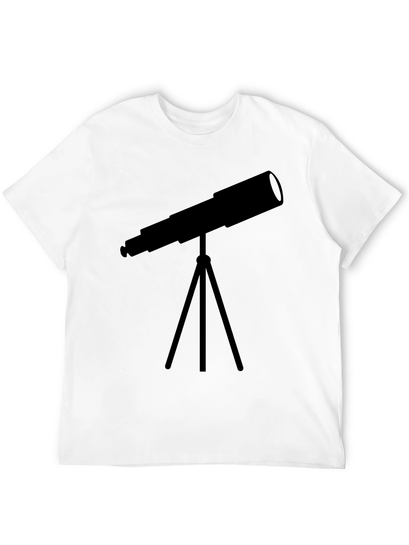 Black Telescope Graphic Tee - Stargazer Astronomy Shirt view 12