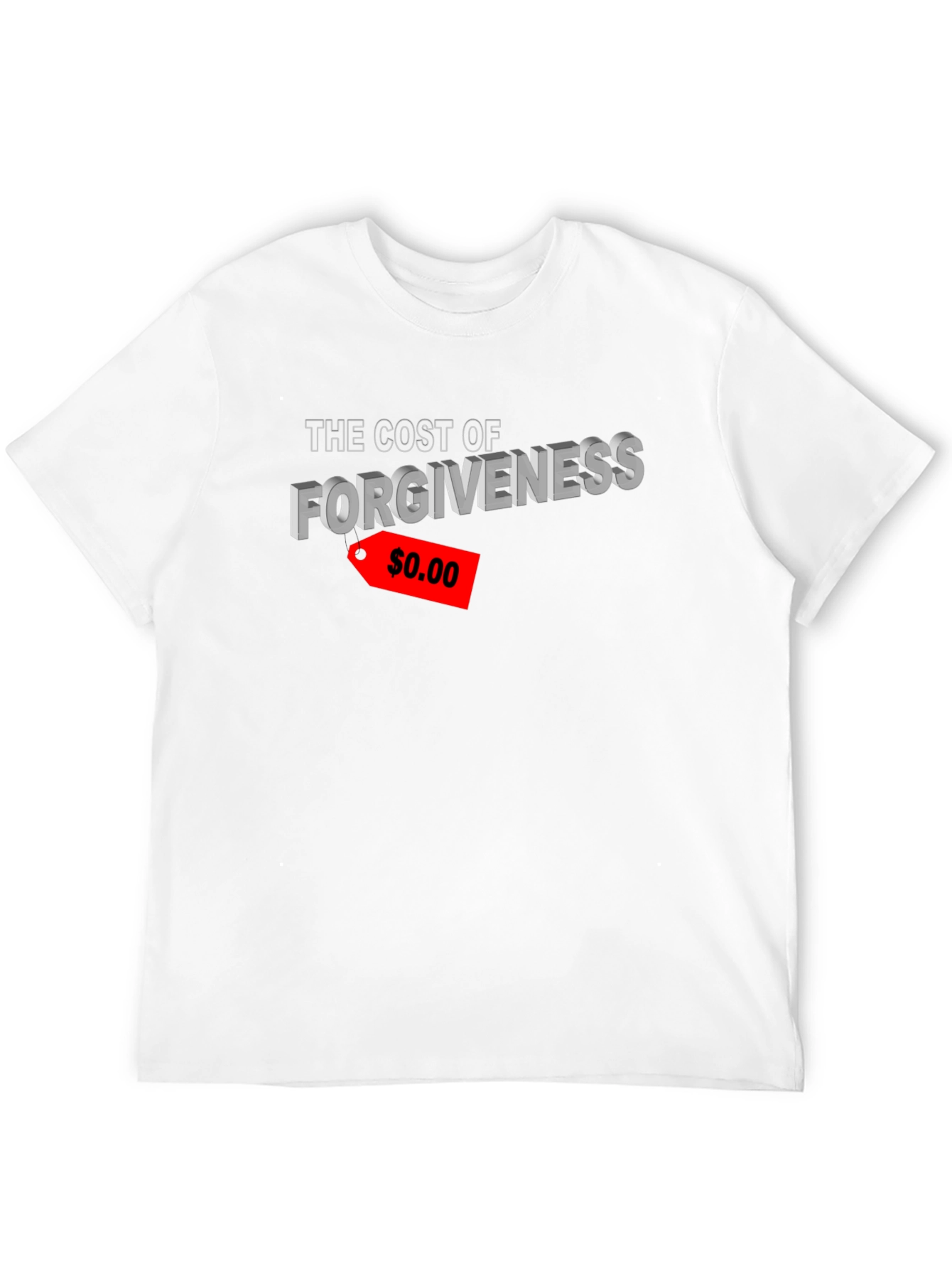 Black Forgiveness Cost Graphic T-Shirt view 12