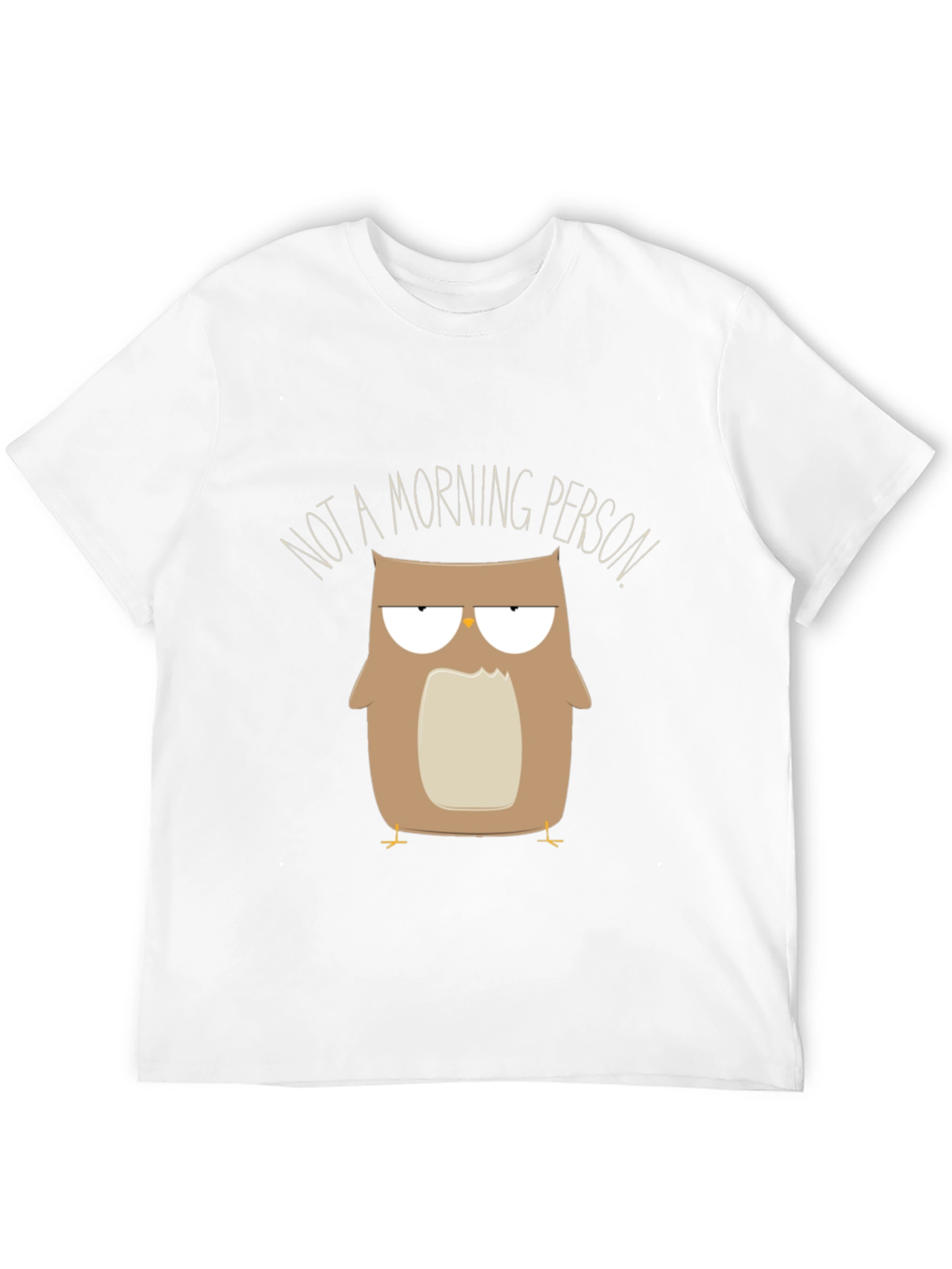 Black Funny Owl Graphic Tee - Not a Morning Person view 12