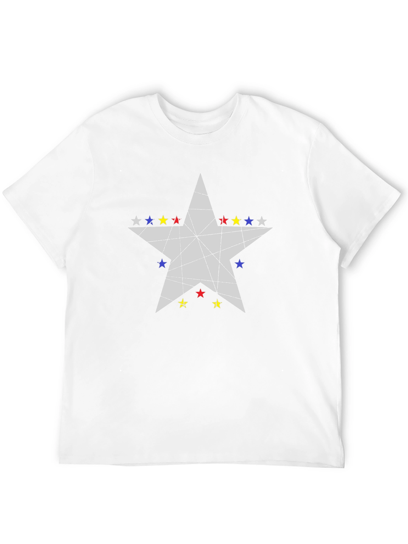 Black Star Graphic Men's Black T-Shirt view 12