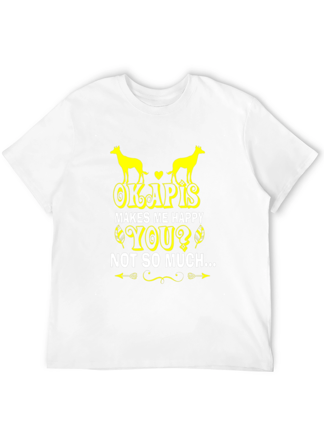Black Funny Okapis Lover T-Shirt view 12