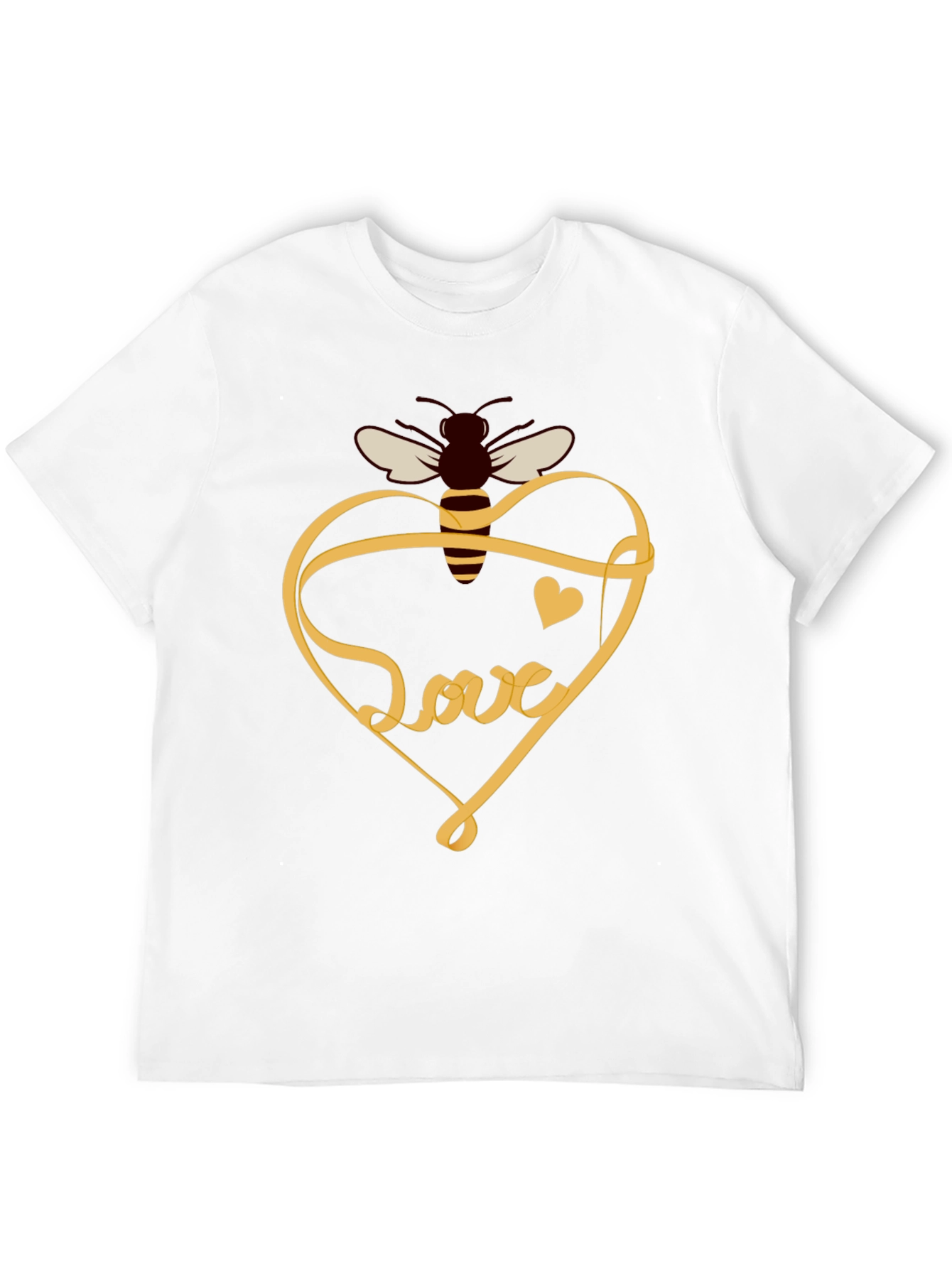 Black Bee Love T-Shirt: Sweet Heart Design view 12