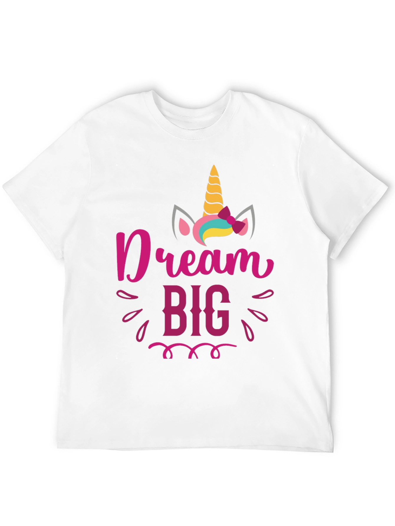 Black Dream Big Unicorn Graphic Tee view 12