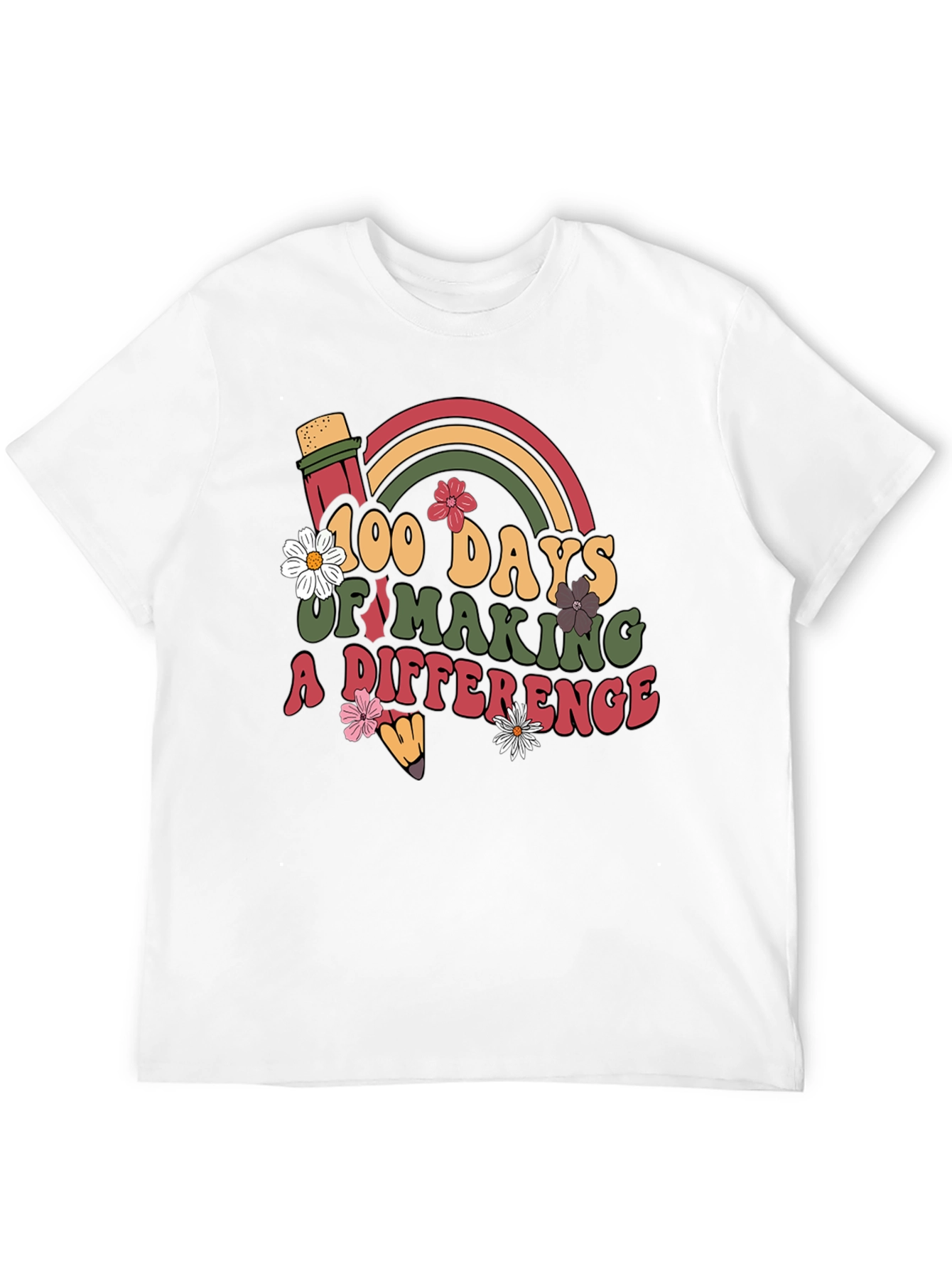 Black 100 Days of Making a Difference T-Shirt view 12