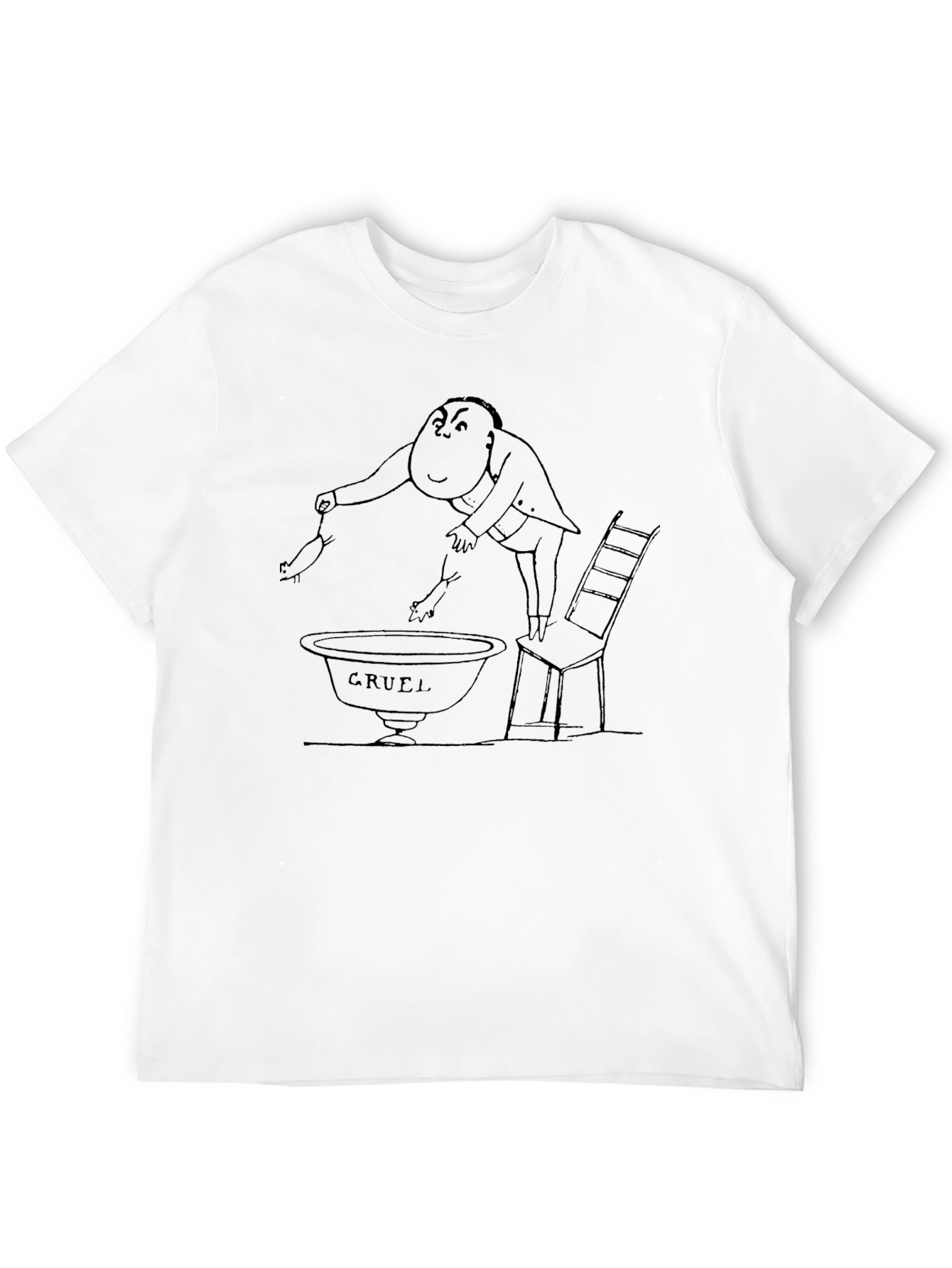 Black Cruel Humor Graphic T-Shirt view 12
