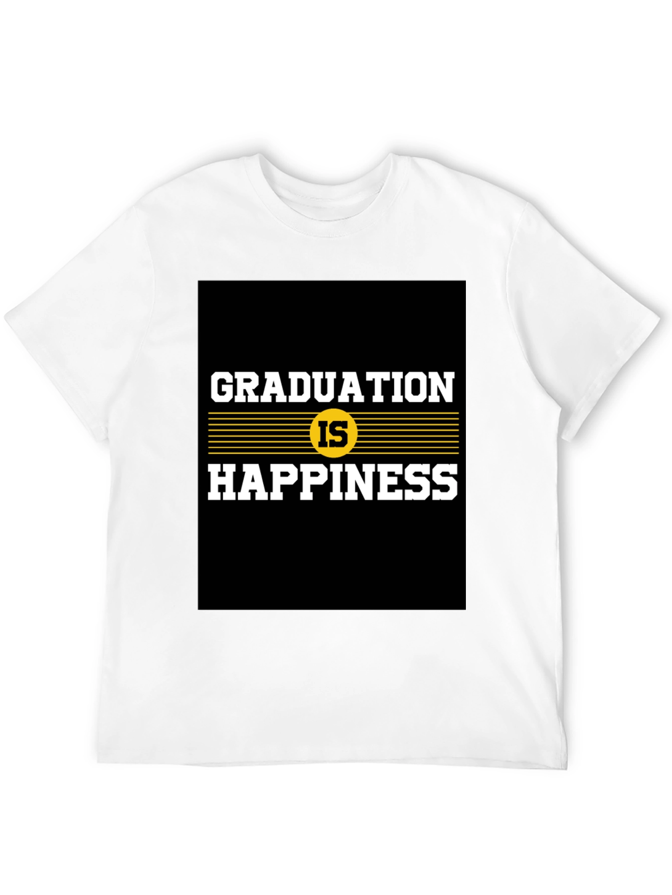 Black Graduation is Happiness Graphic Tee view 12