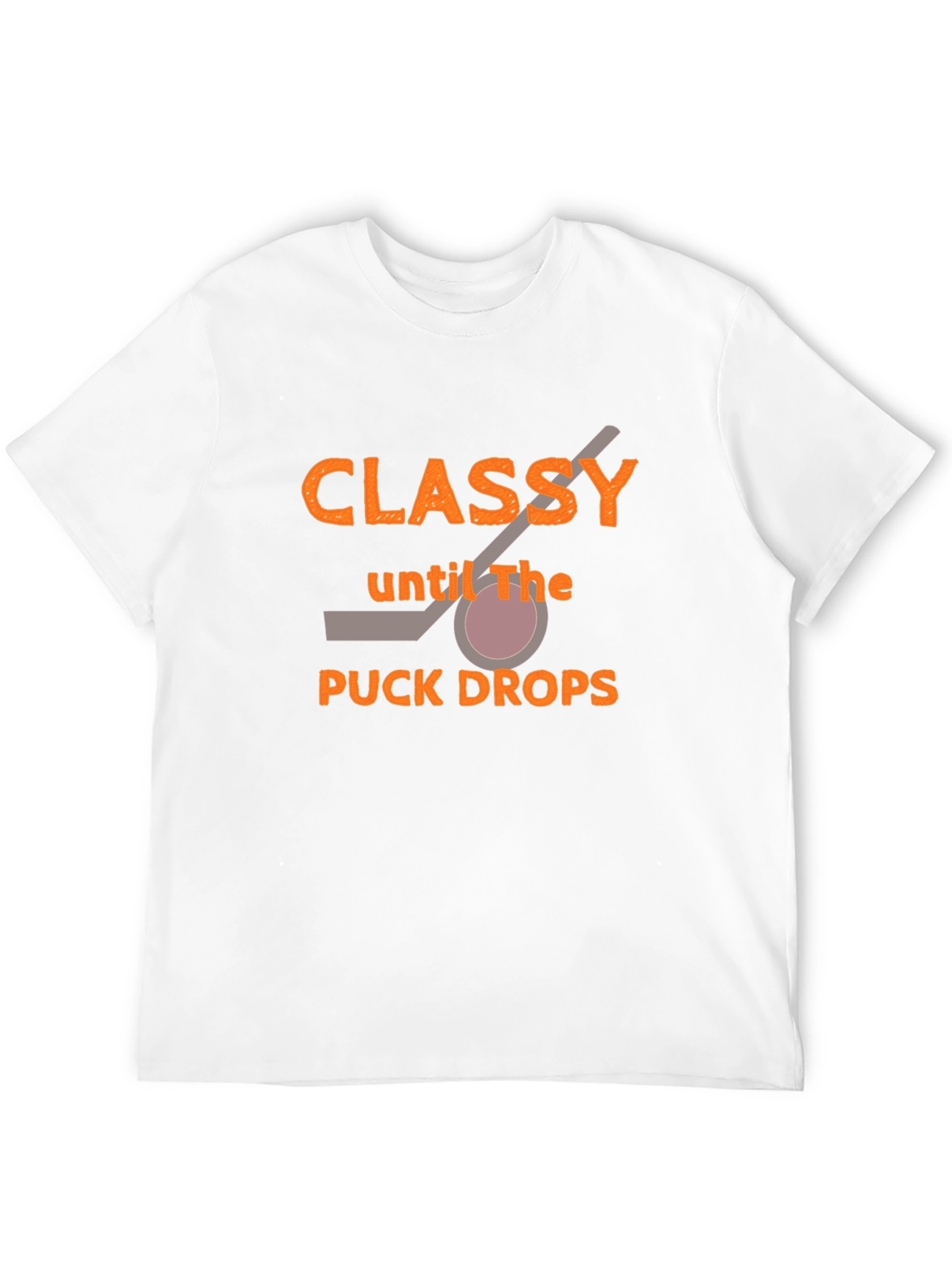 Black Classy Hockey T-Shirt - Game Day Apparel view 12