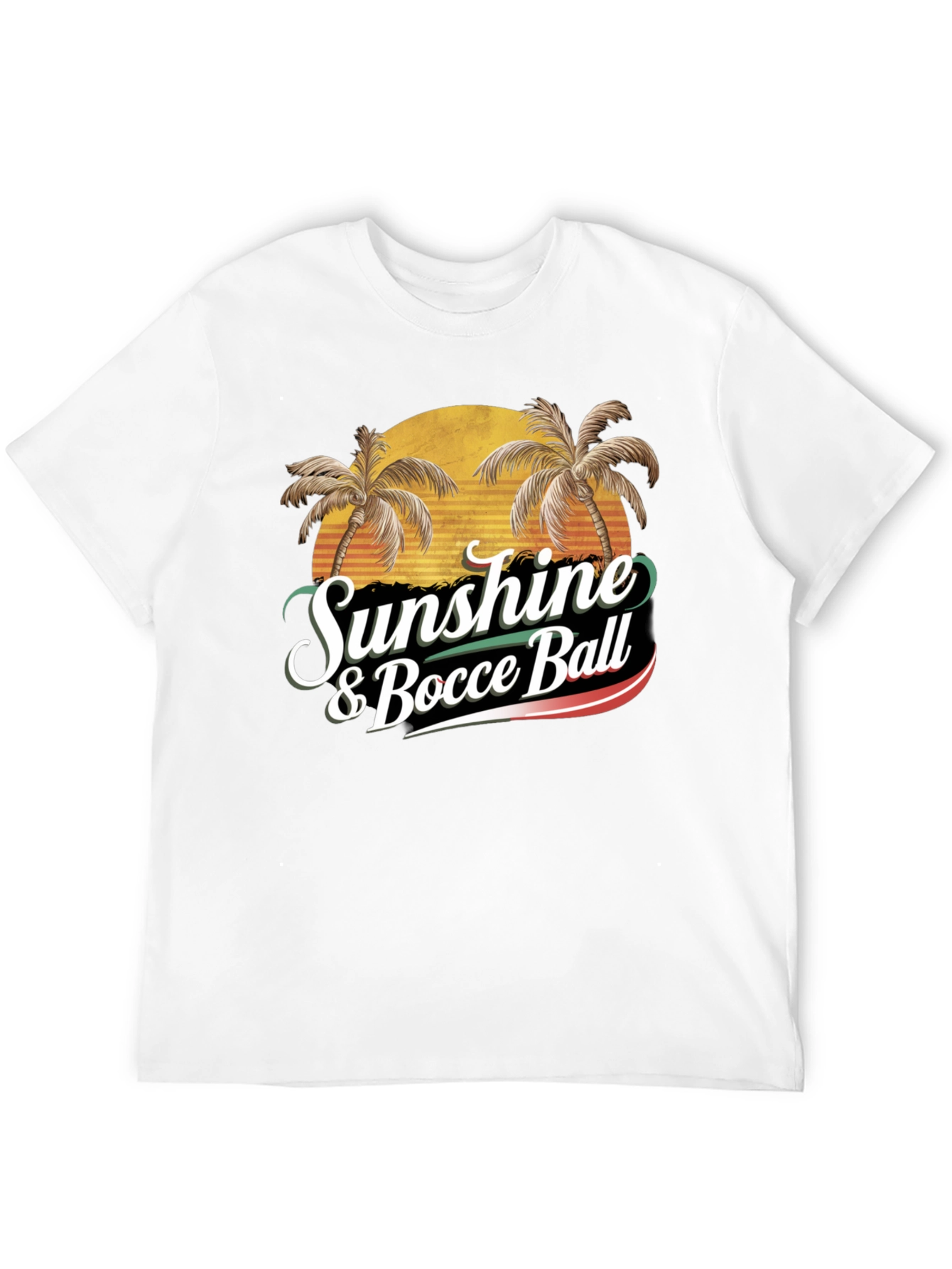 Black Sunshine & Bocce Ball T-Shirt view 12