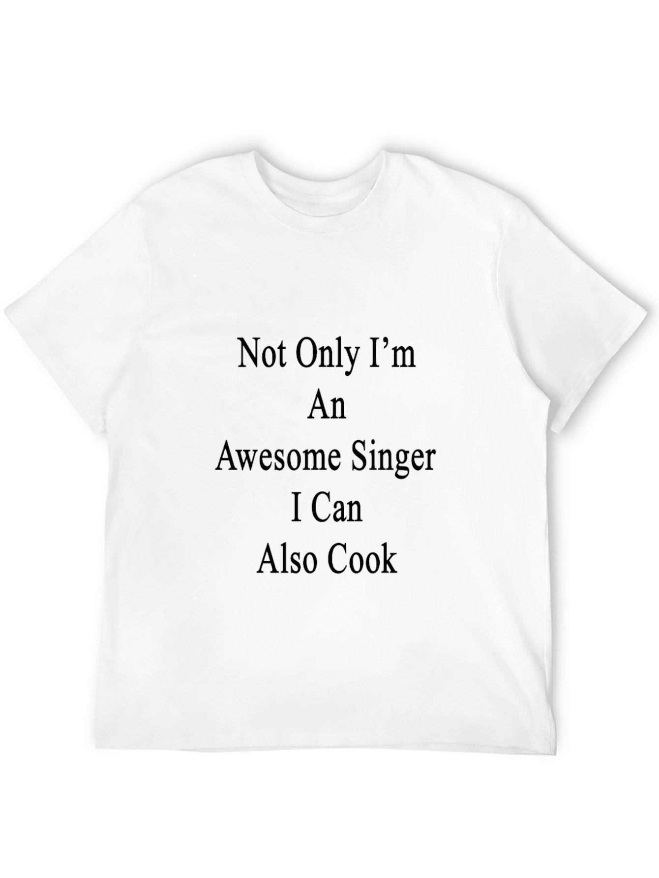 Black Awesome Singer & Cook T-Shirt view 12