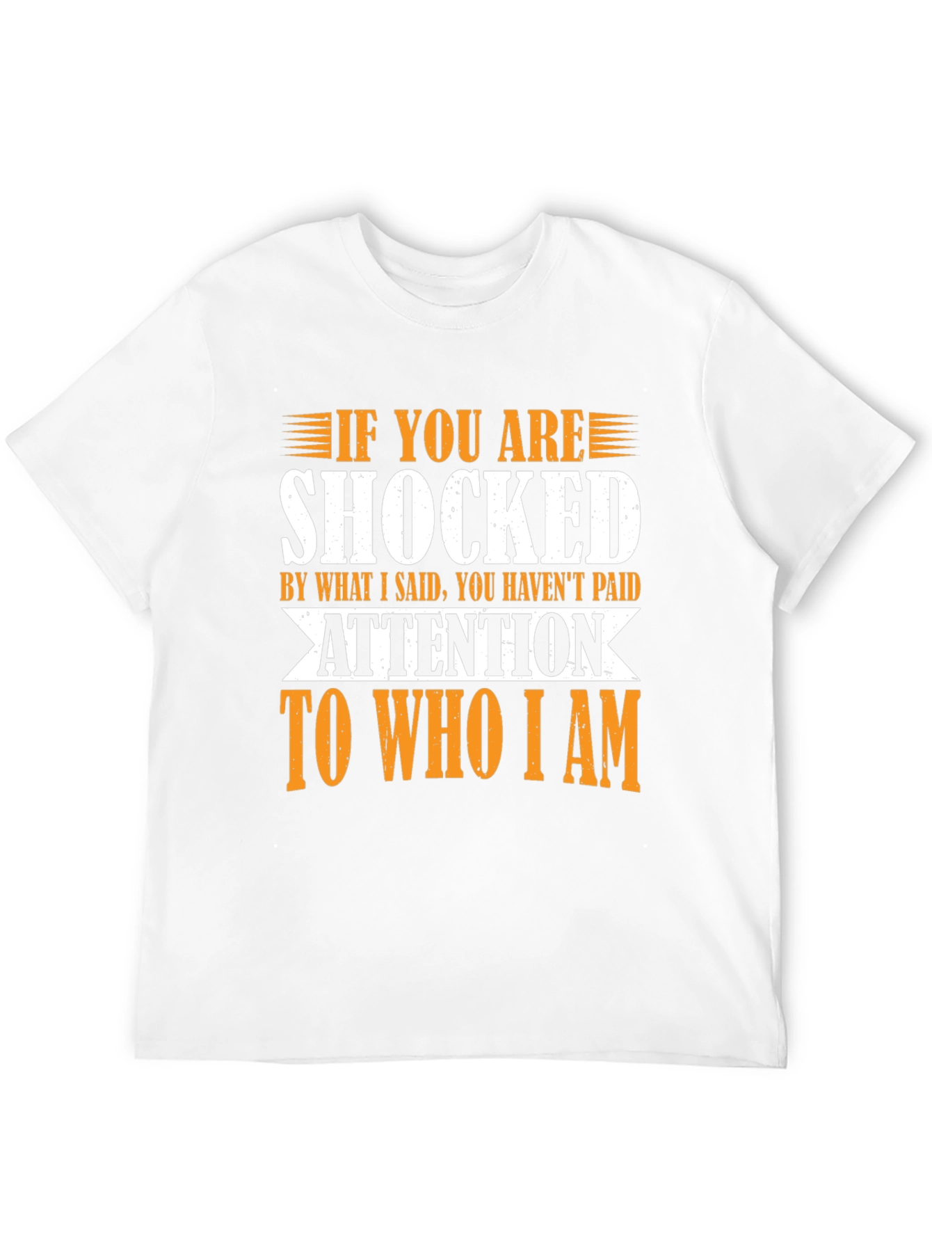 Black Shocked Funny Sarcastic Graphic T-Shirt view 12