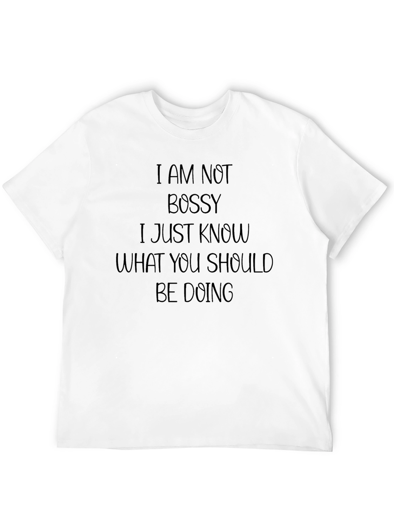 Black I Am Not Bossy T-Shirt view 12