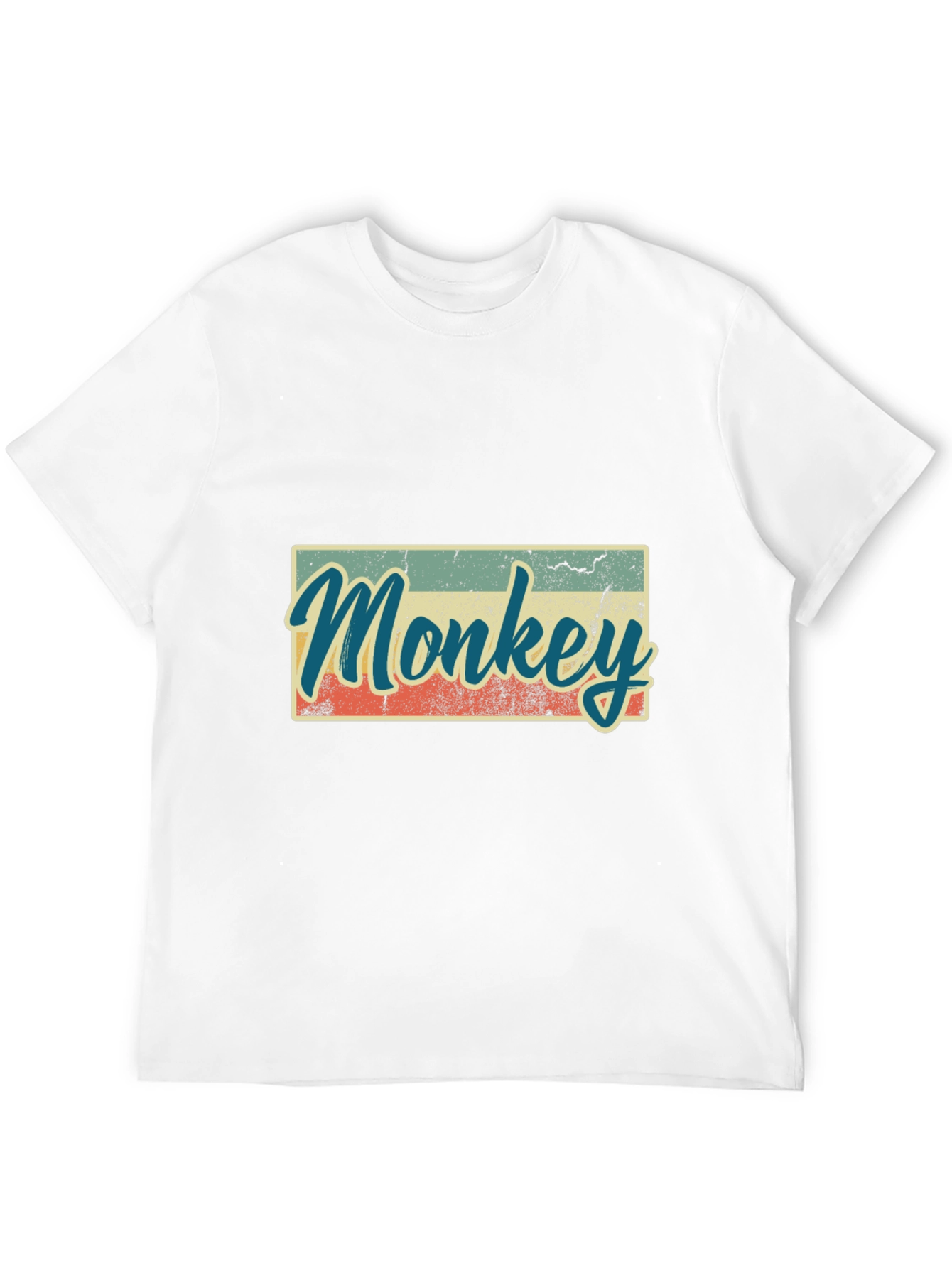 Black Retro Monkey Graphic T-Shirt - Casual Tee view 12