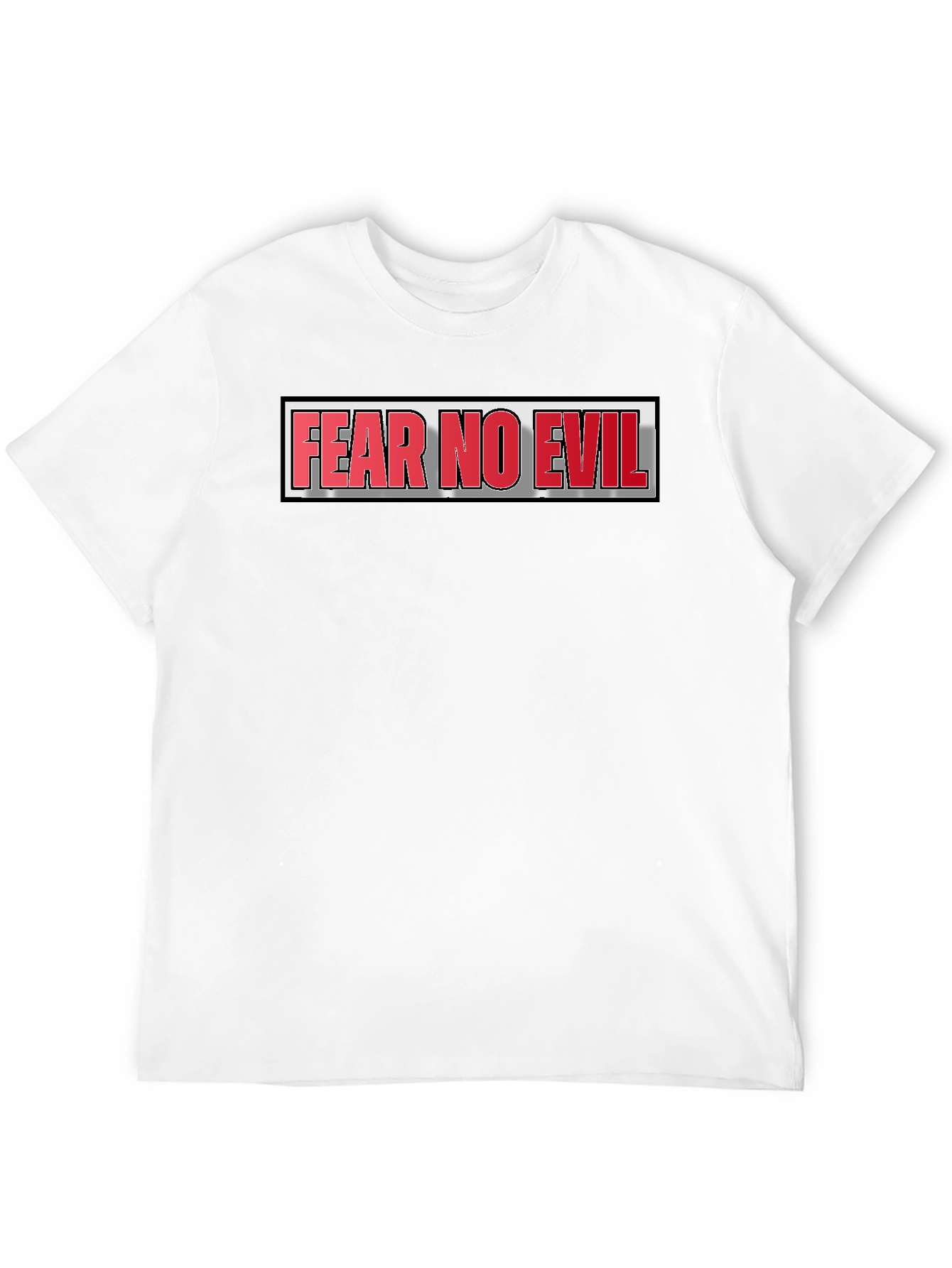 Black Fear No Evil Graphic T-Shirt - Bold Statement Tee view 12