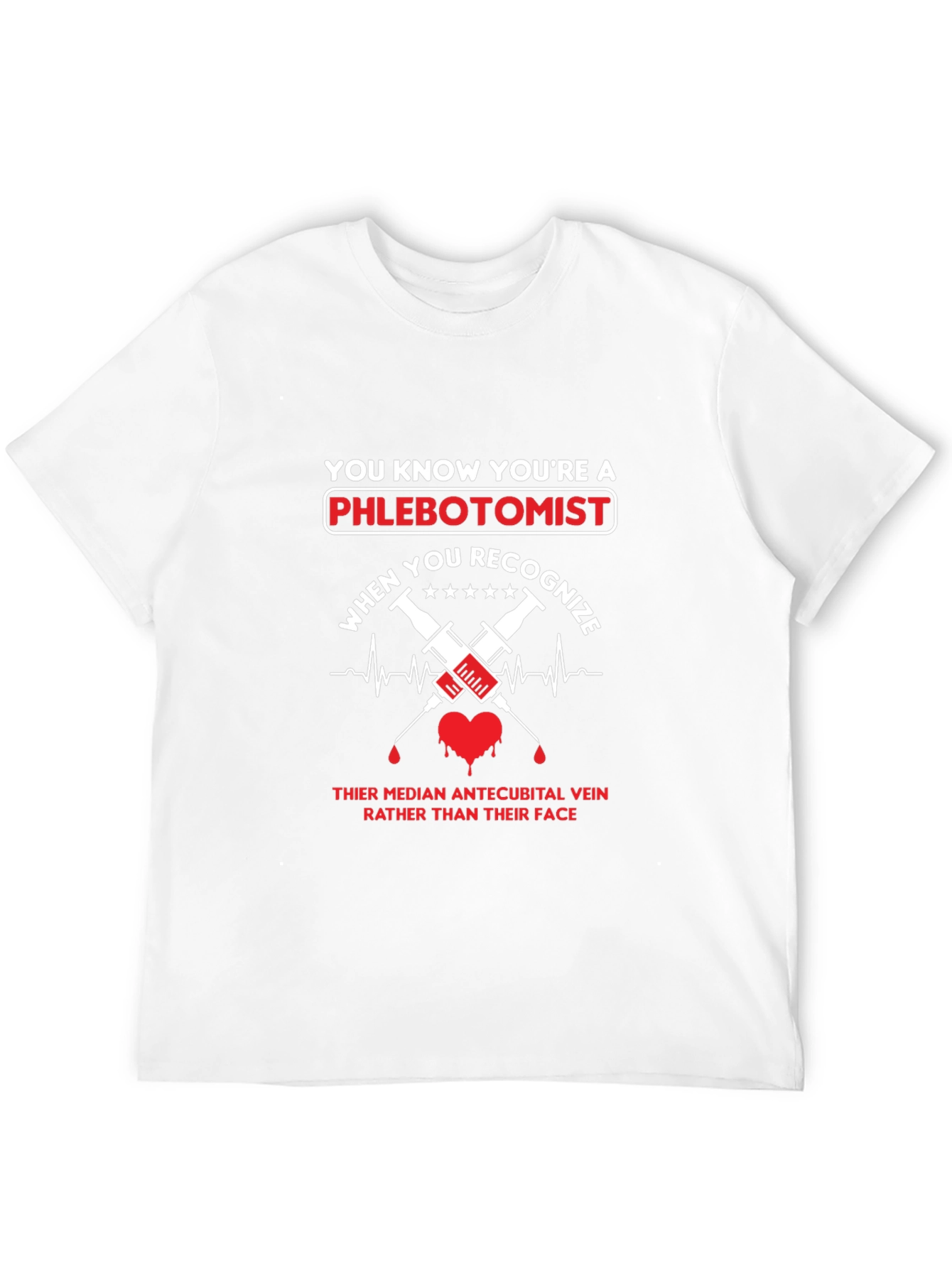 Black Phlebotomist Recognition Black T-Shirt view 12