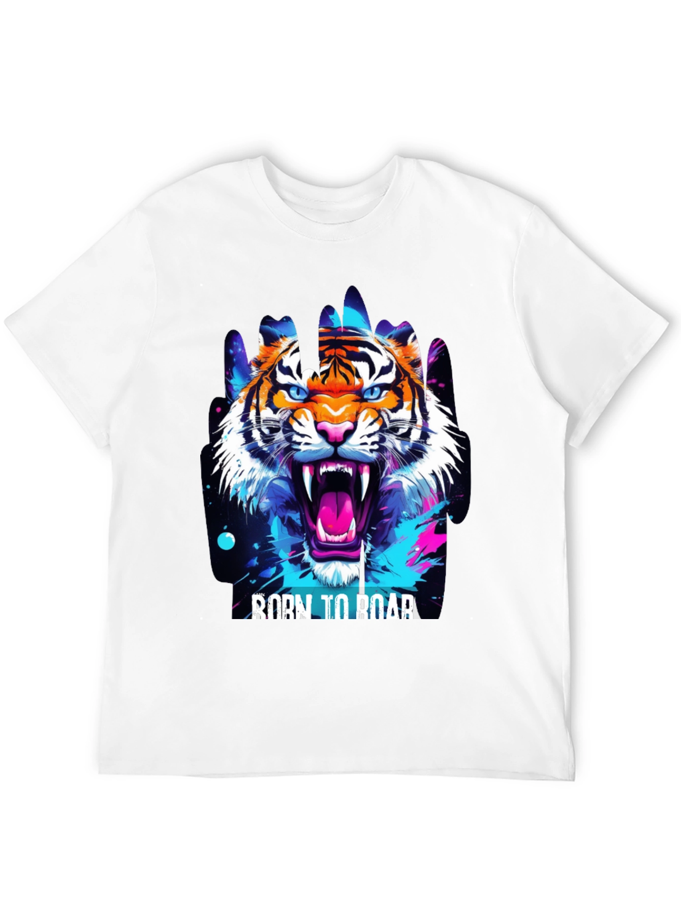 Black Born to Roar Graphic Tee view 12