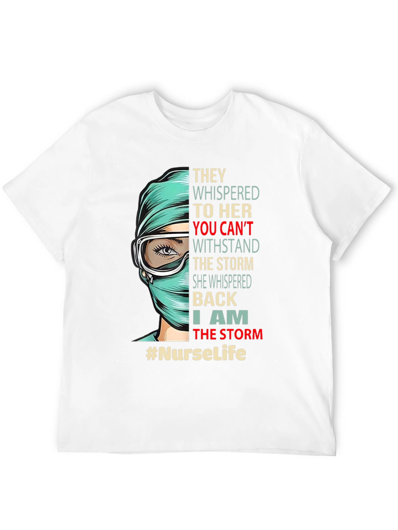 Black Nurse Life T-Shirt - "I Am The Storm" Graphic Tee view 12