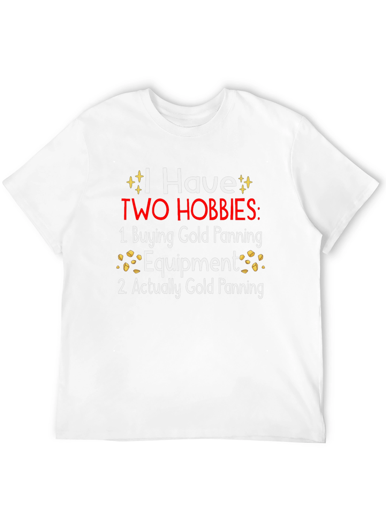 Black Funny Gold Panning Hobby T-Shirt view 12