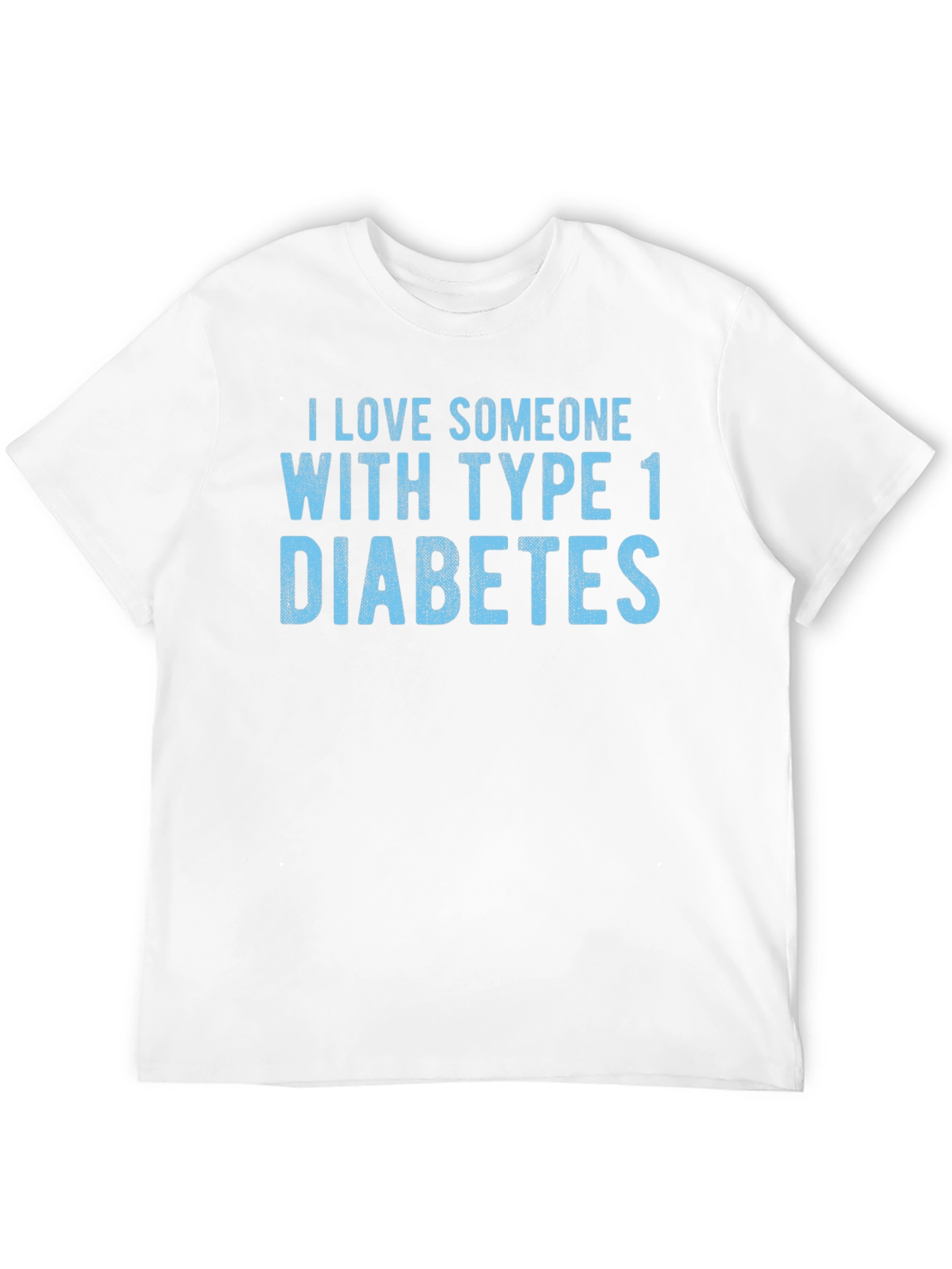 Black I Love Someone With Type 1 Diabetes T-Shirt view 12