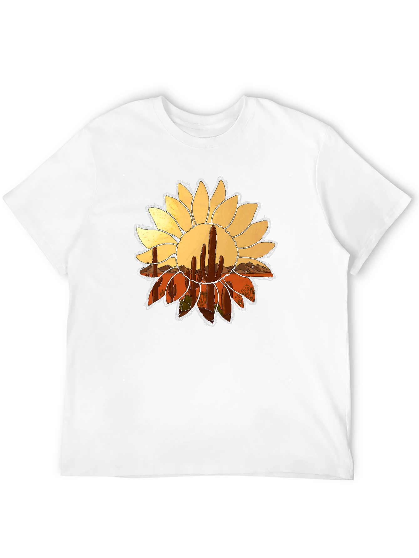 Cactus Flower Graphic Tee - Desert Bloom - 12