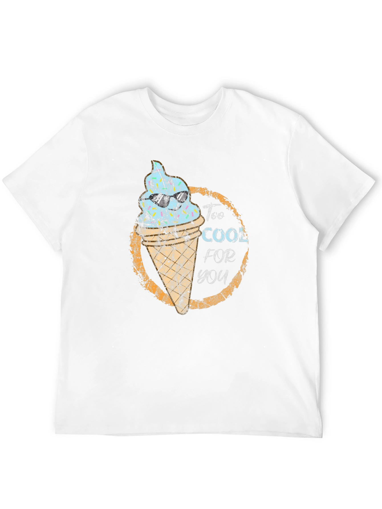 Black Too Cool For You Ice Cream Graphic Tee - Black view 12