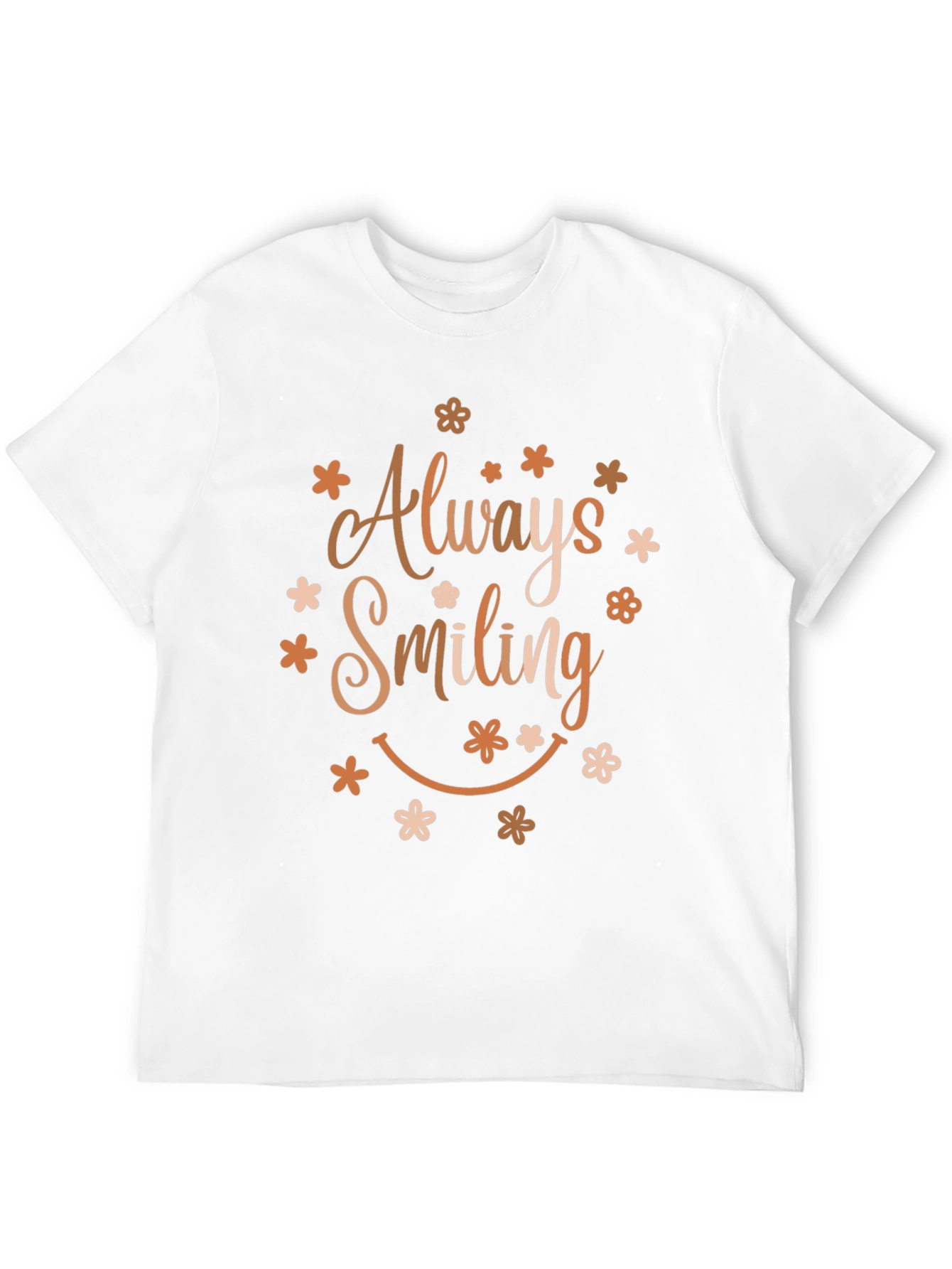 Black Always Smiling Graphic Print T-Shirt view 12