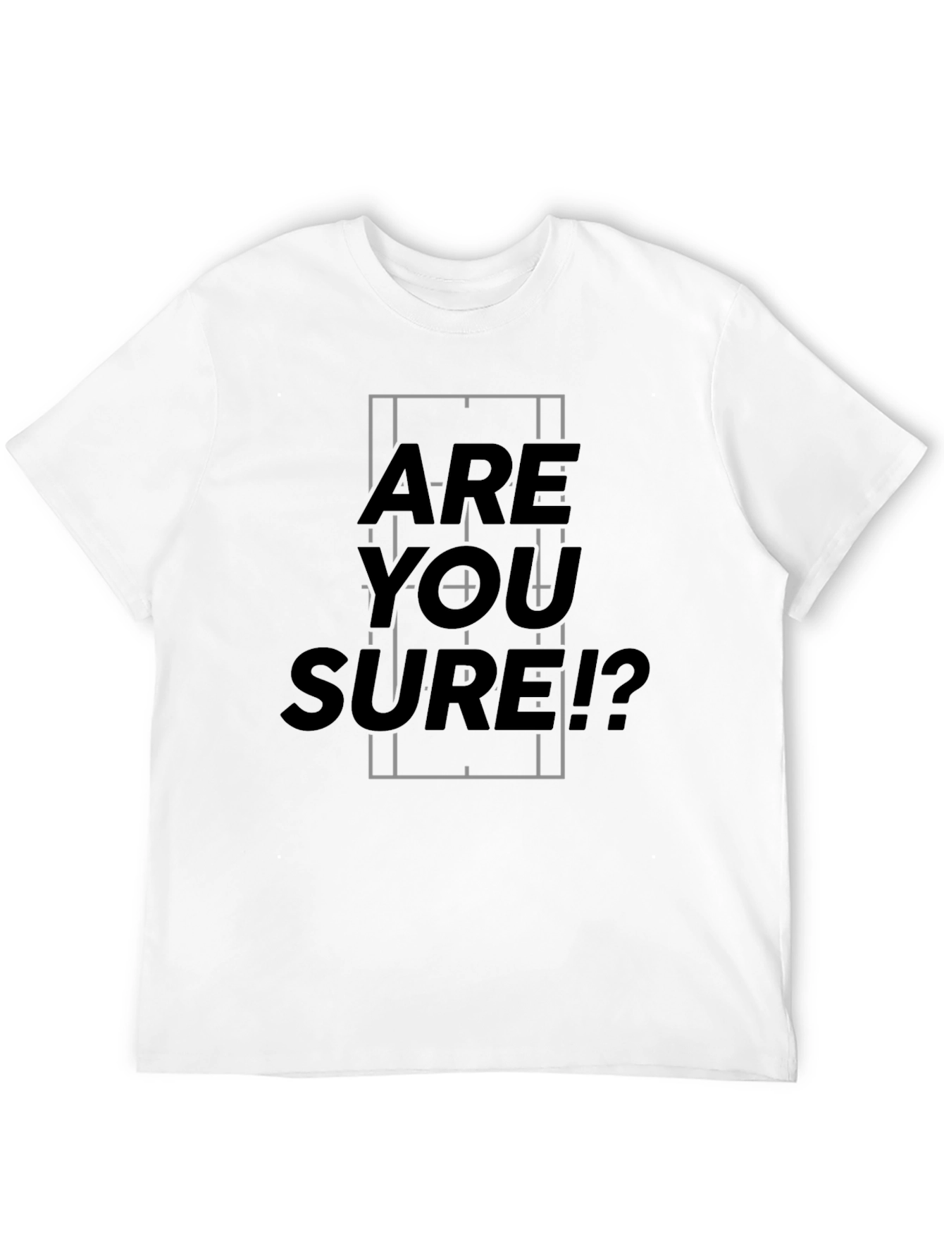Black Are You Sure? Graphic Tee - Black Casual T-Shirt view 12