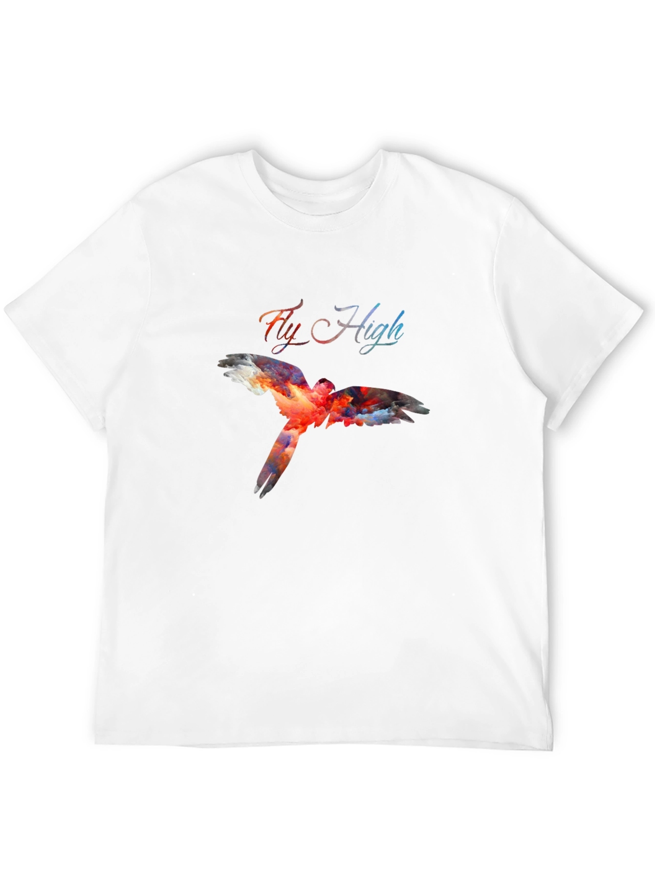 Black Fly High Graphic Tee - Black Bird Design view 12