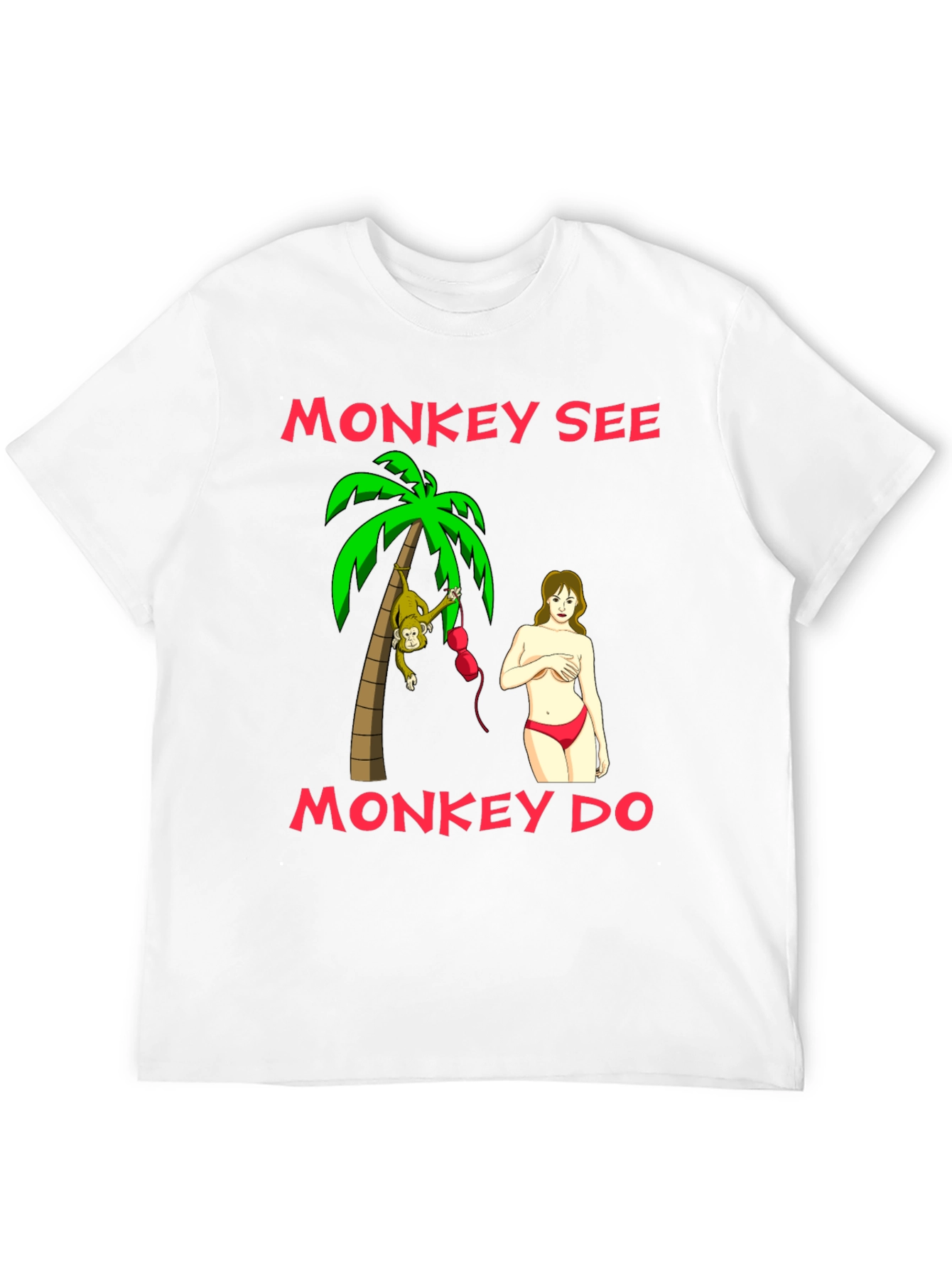 Black Monkey See Monkey Do Graphic T-Shirt view 12