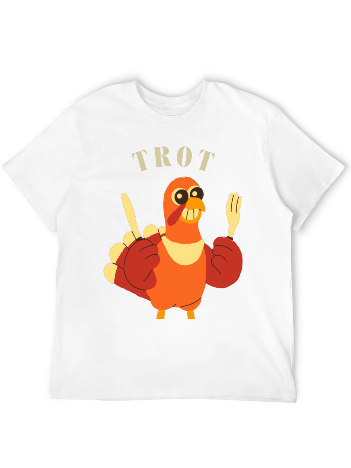 Black Funny Turkey Trot T-Shirt view 12