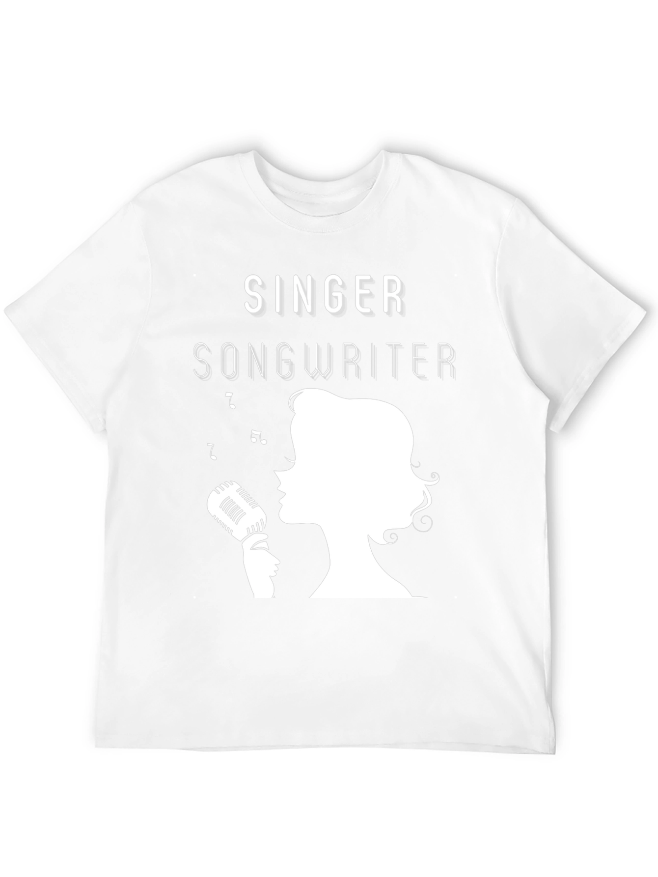 Black Singer Songwriter Graphic Tee - Music Lover T-Shirt view 12