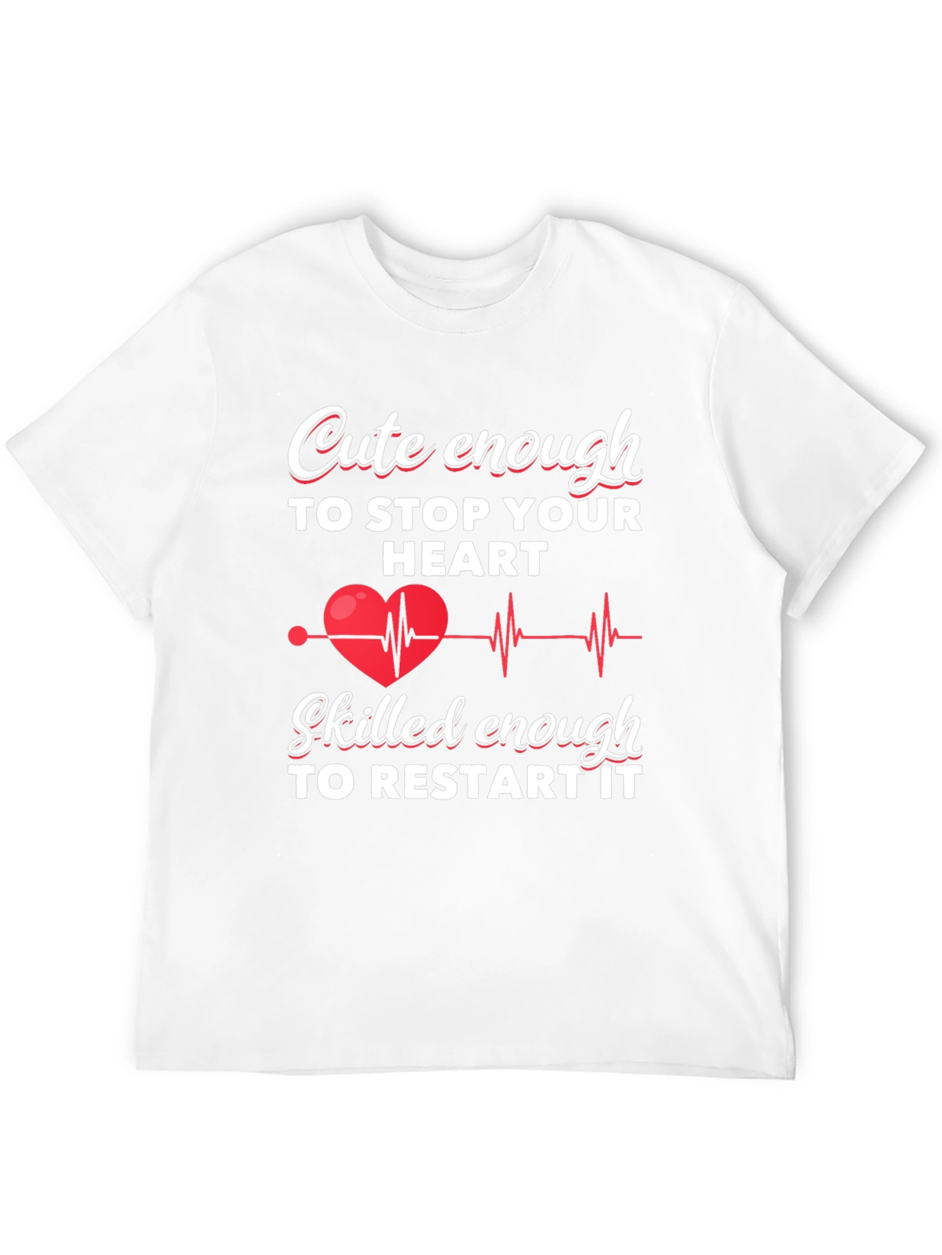 Black Cute Enough to Stop Your Heart T-Shirt view 12