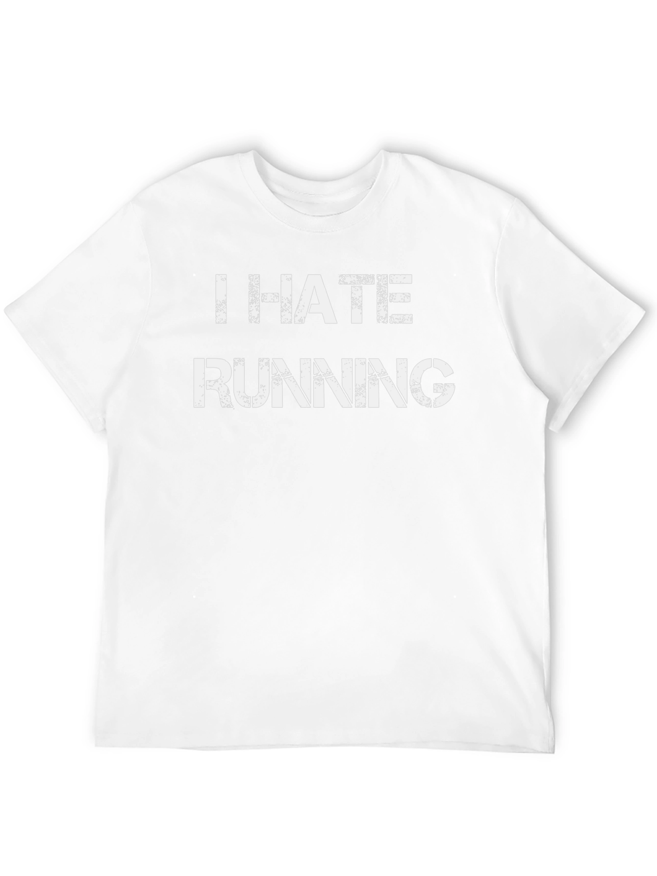 Black I Hate Running T-Shirt - Funny Anti-Exercise Tee view 12