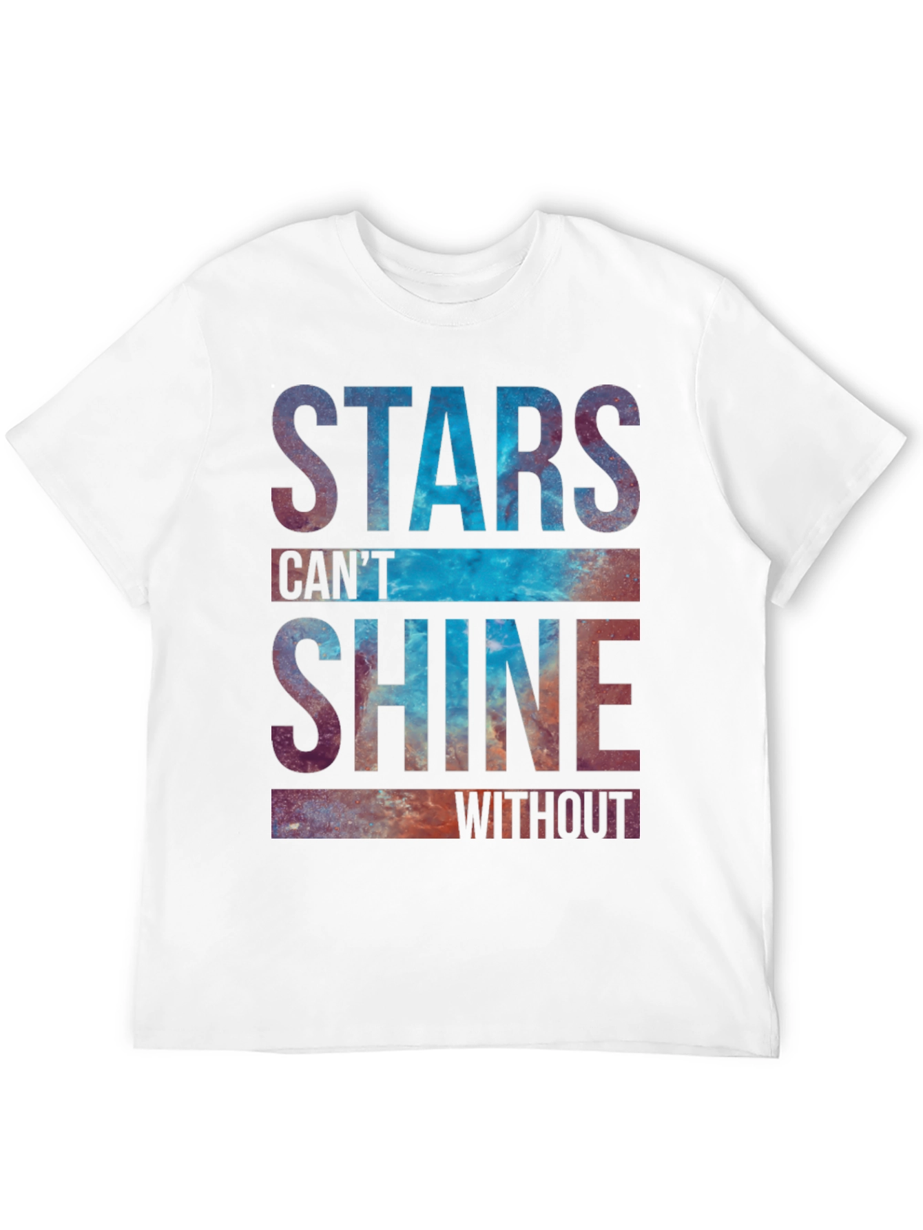Black Stars Can't Shine Graphic Tee view 12