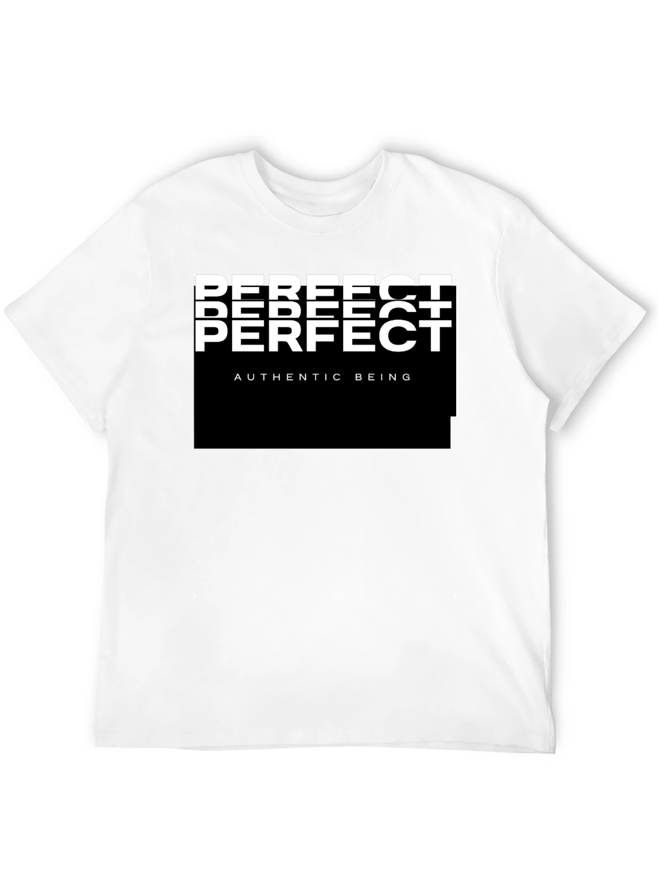 Black Perfect Authentic Being Graphic Tee - Black view 12