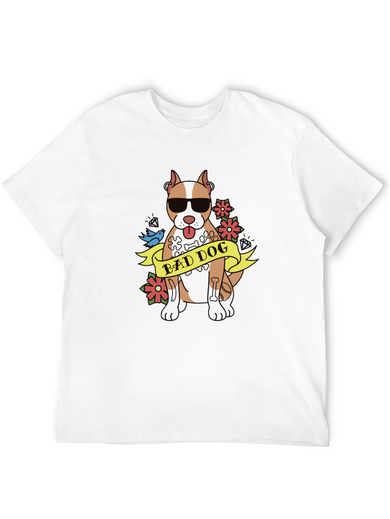 Black Bad Dog Graphic T-Shirt view 12