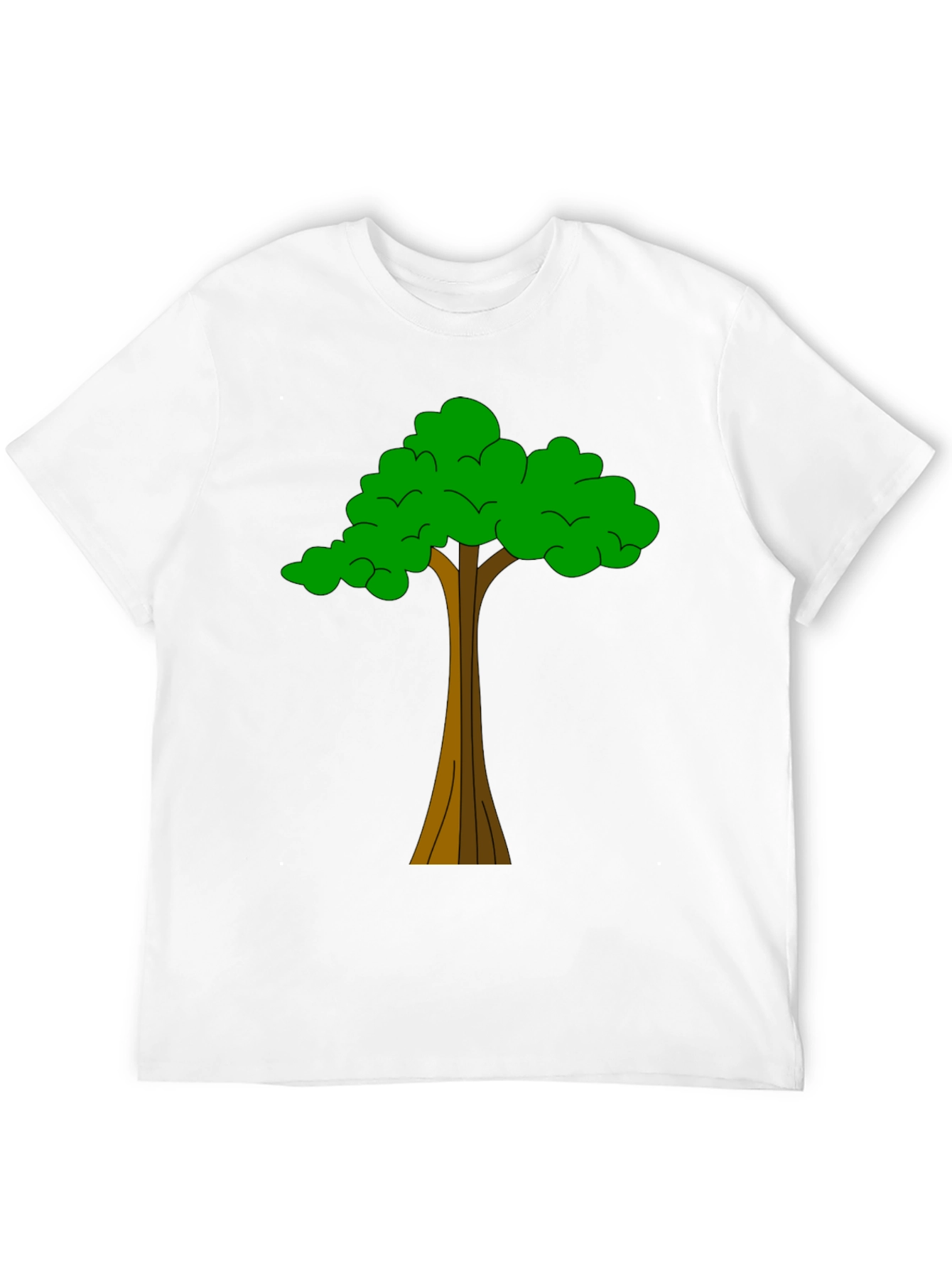 Black Tree Graphic Tee - Nature Inspired Casual Wear view 12