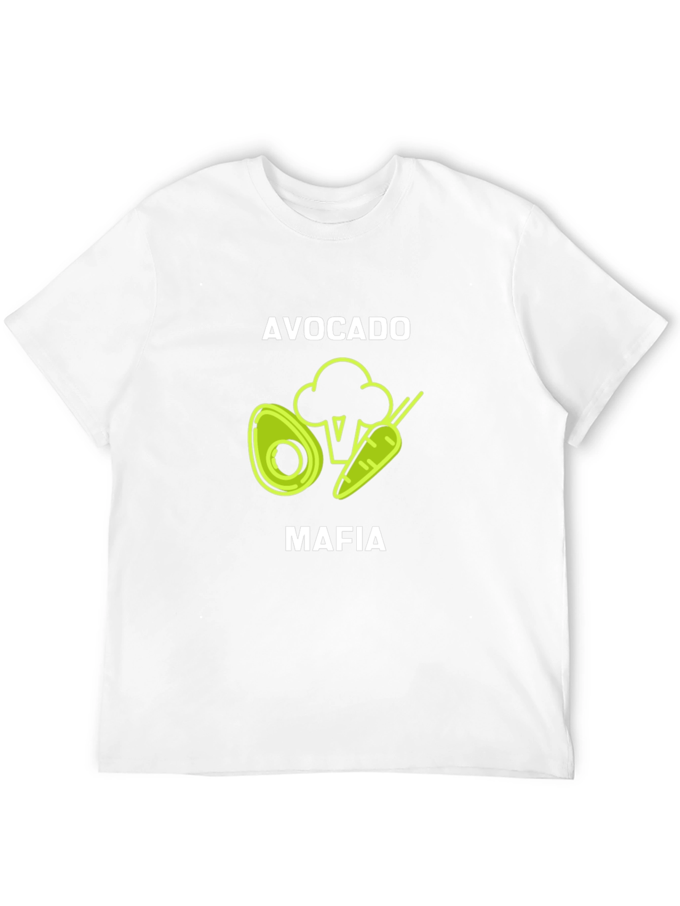 Black Avocado Mafia T-Shirt - Novelty Graphic Tee view 12