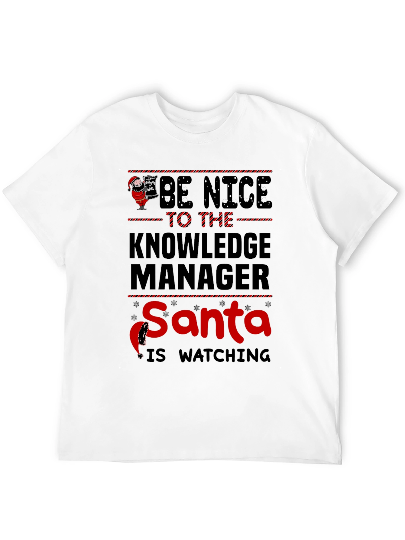 Black Be Nice to the Knowledge Manager T-Shirt view 12