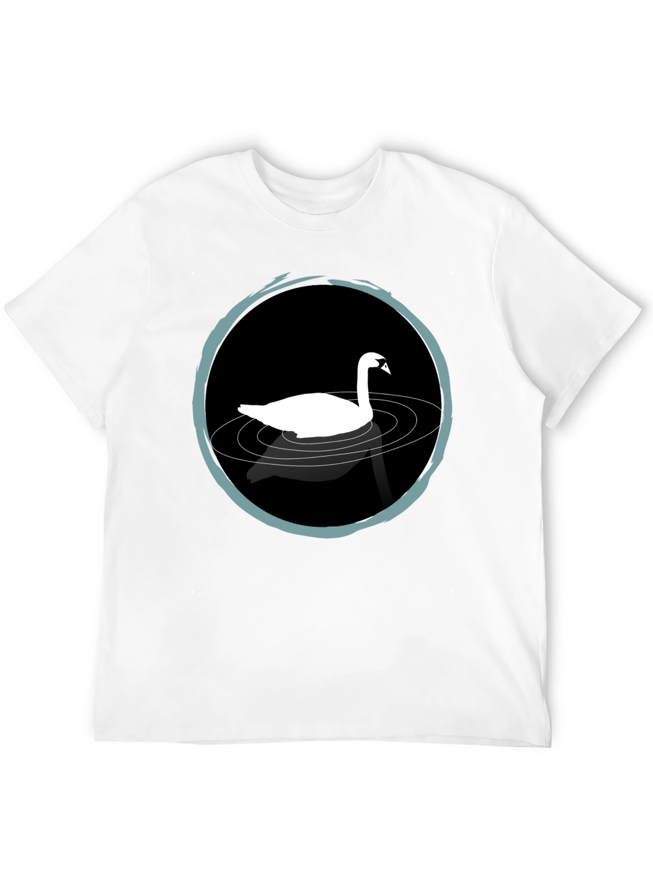 Swan Lake T-Shirt - Elegant Black Tee - 12