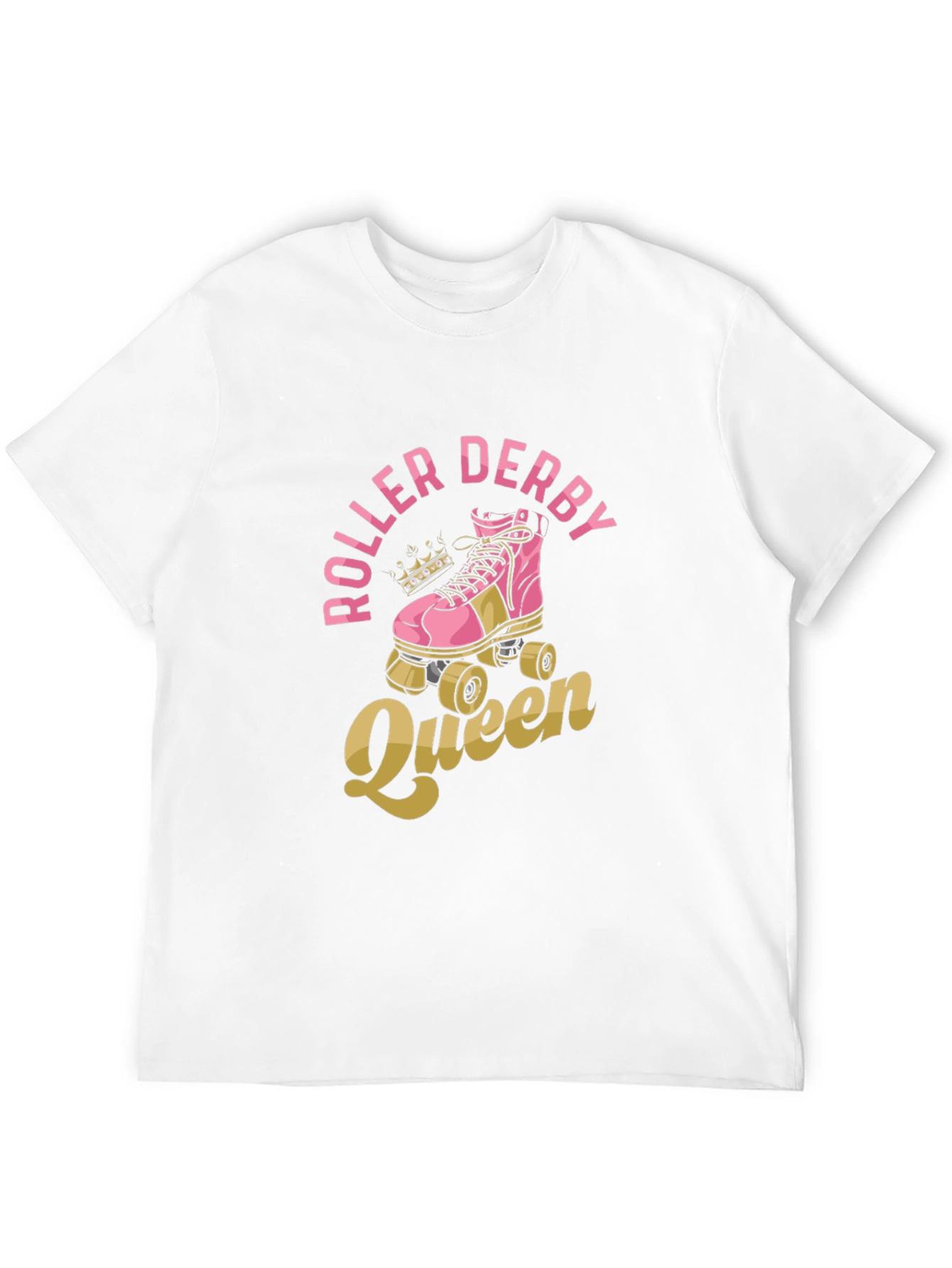 Black Roller Derby Queen T-Shirt - Graphic Print Tee view 12