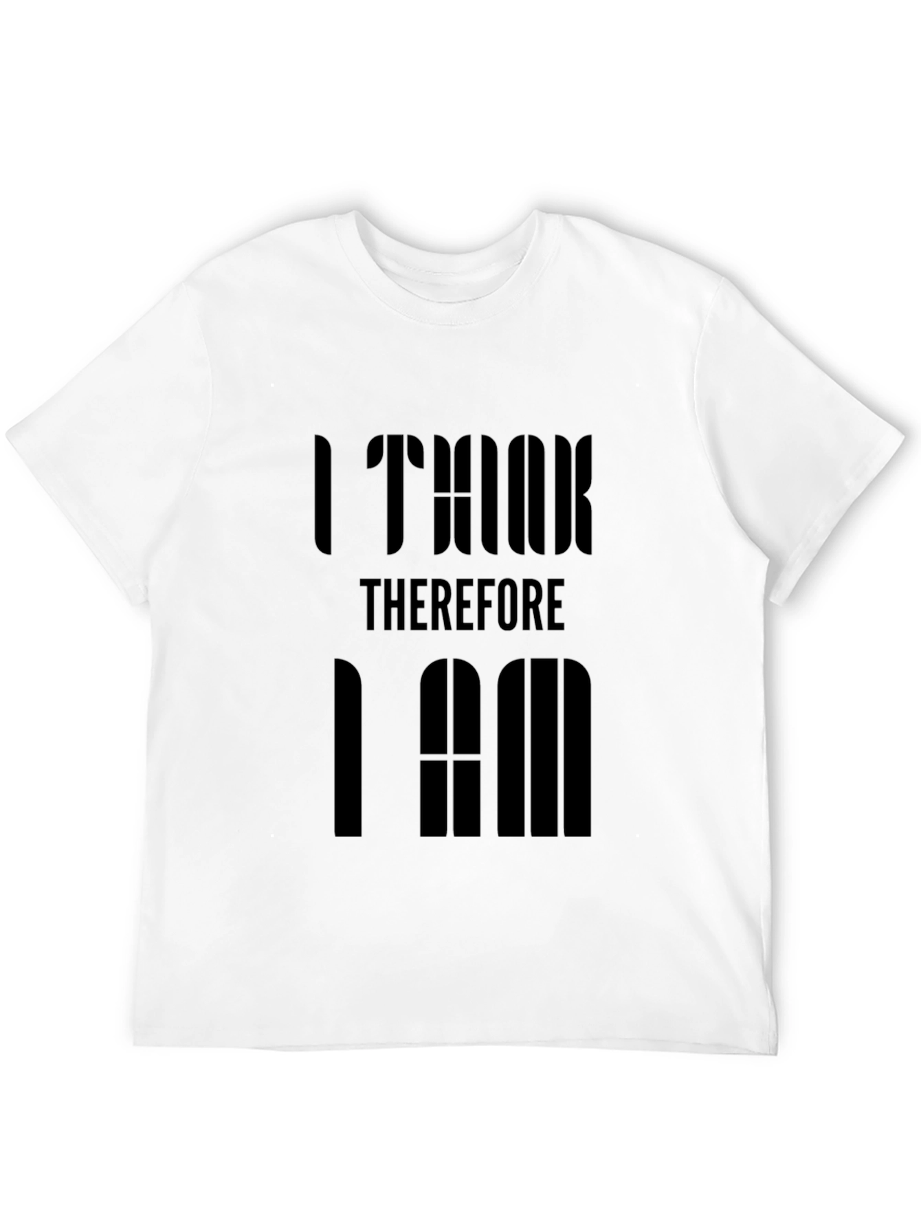 Black I Think Therefore I Am Graphic T-Shirt - Black view 12