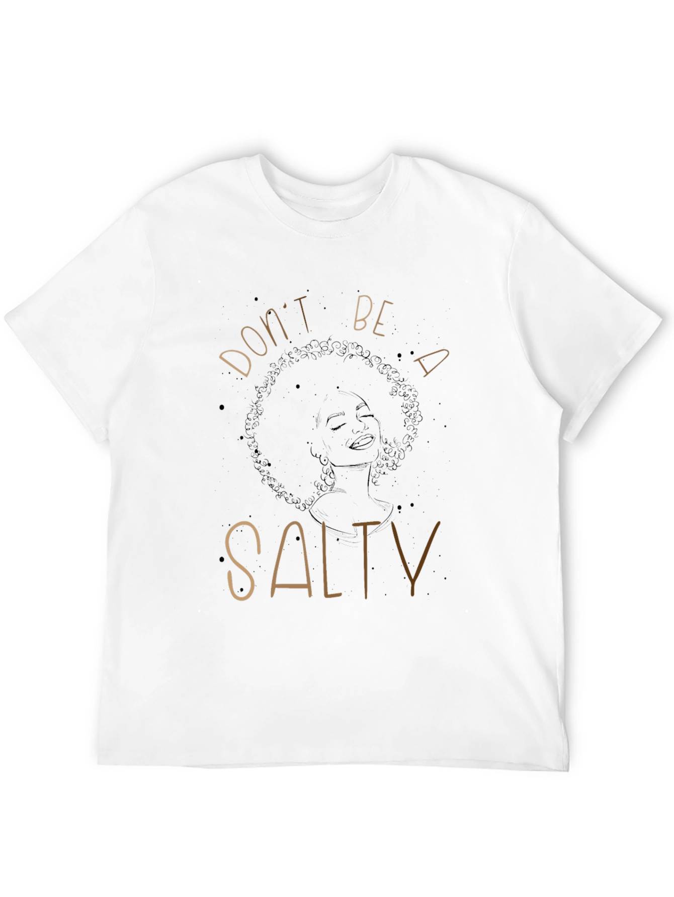 Black Don't Be Salty Graphic Tee - Unisex view 12