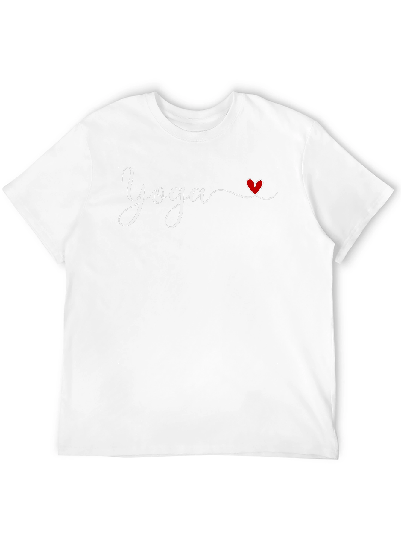 Black Yoga Heart T-Shirt - Soft Cotton Blend Tee view 12